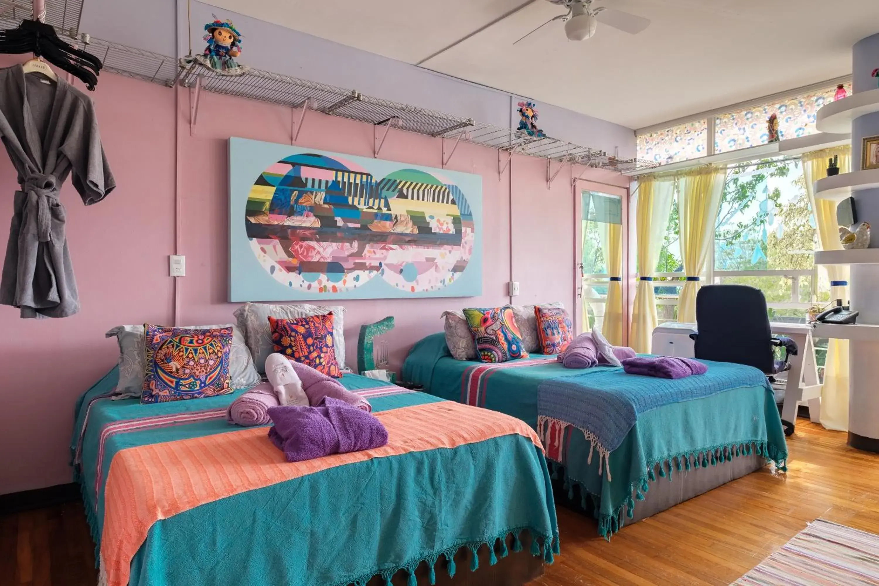 Family Room with Shared Bathroom in Casa Itzae B&B Polanquito Dog Friendly Family Room with Shared Bathroom in Casa Itzae B&B Polanquito Dog Friendly