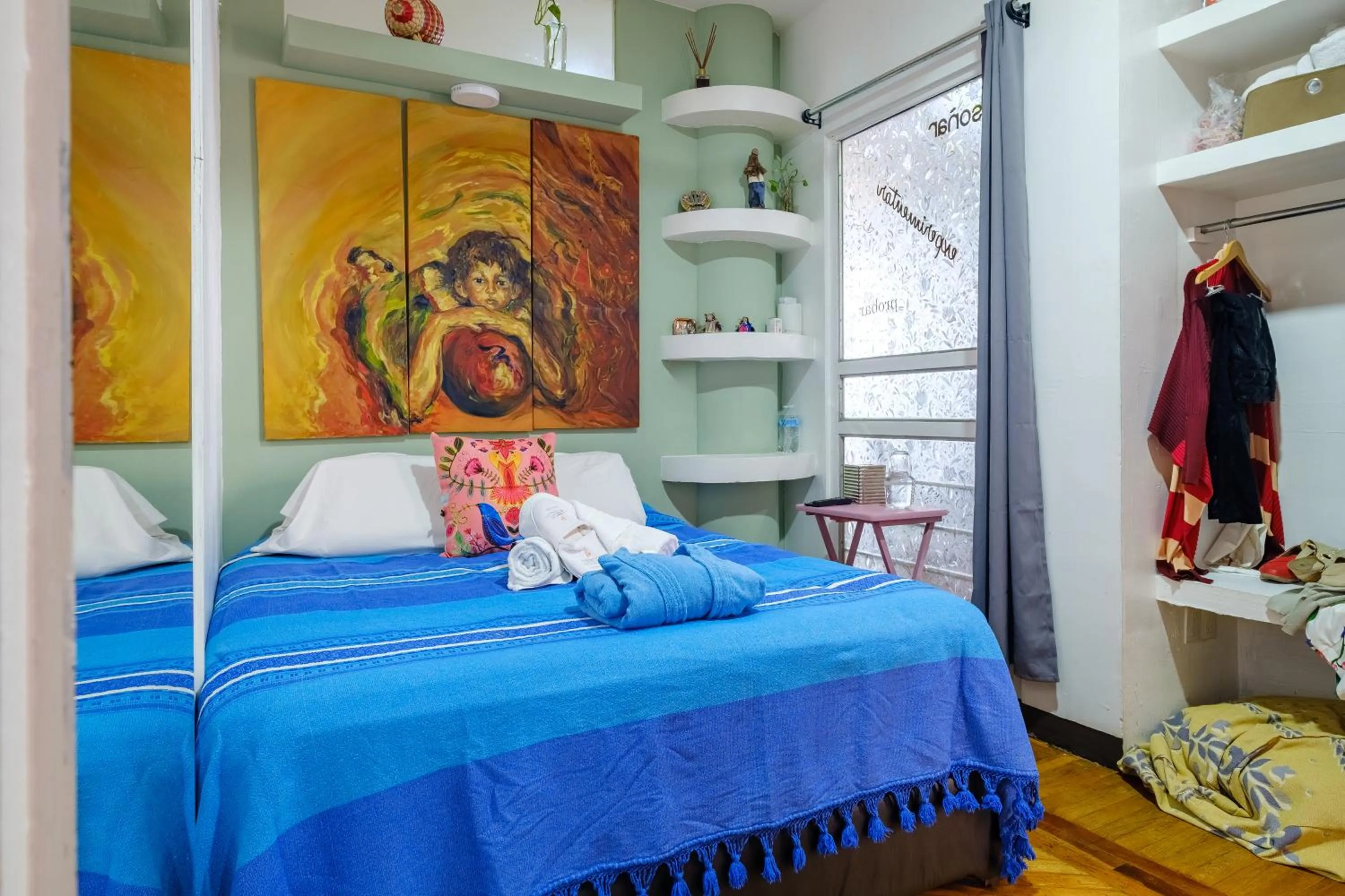 Bed in Casa Itzae B&B Polanquito Dog Friendly
