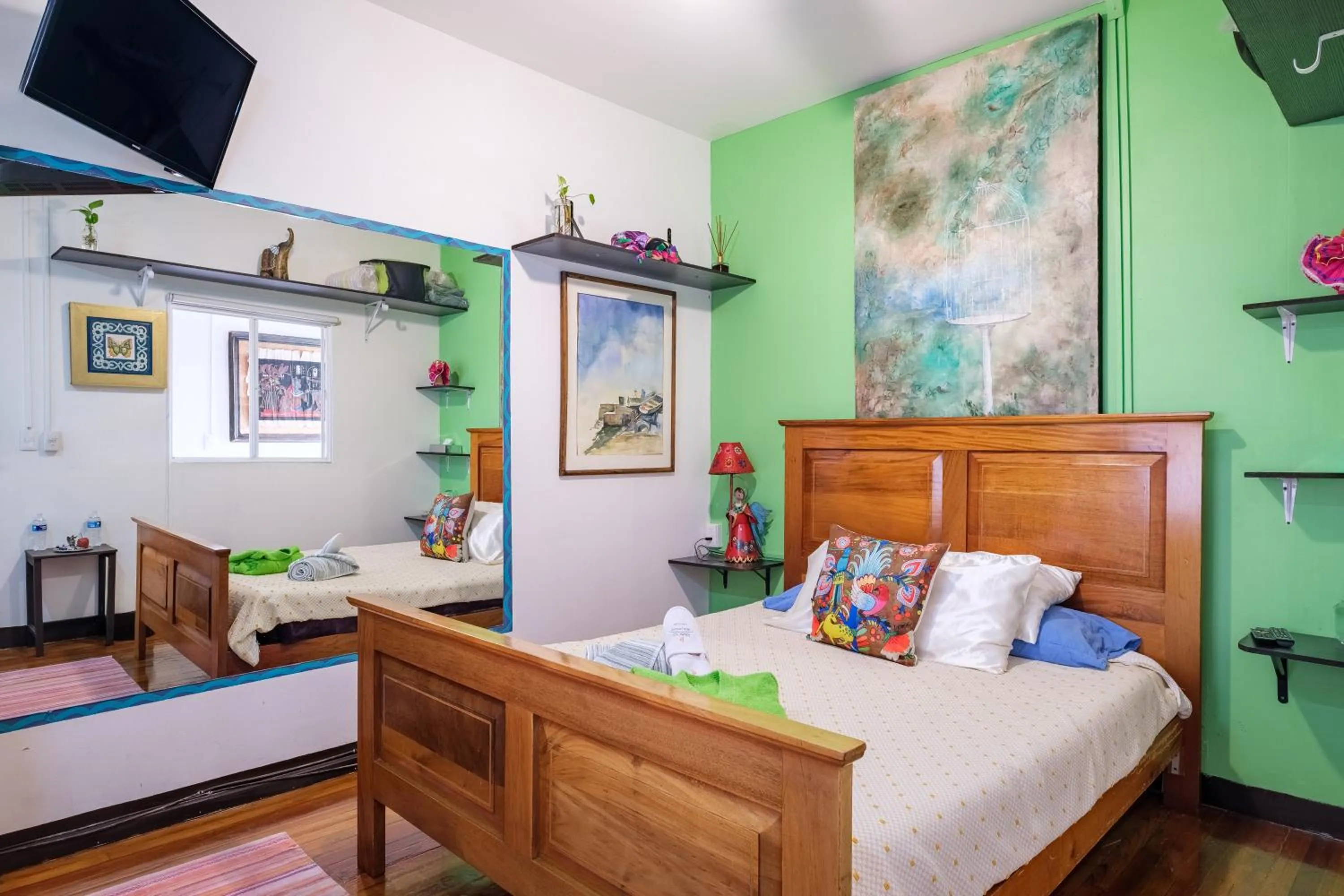 Bed in Casa Itzae B&B Polanquito Dog Friendly