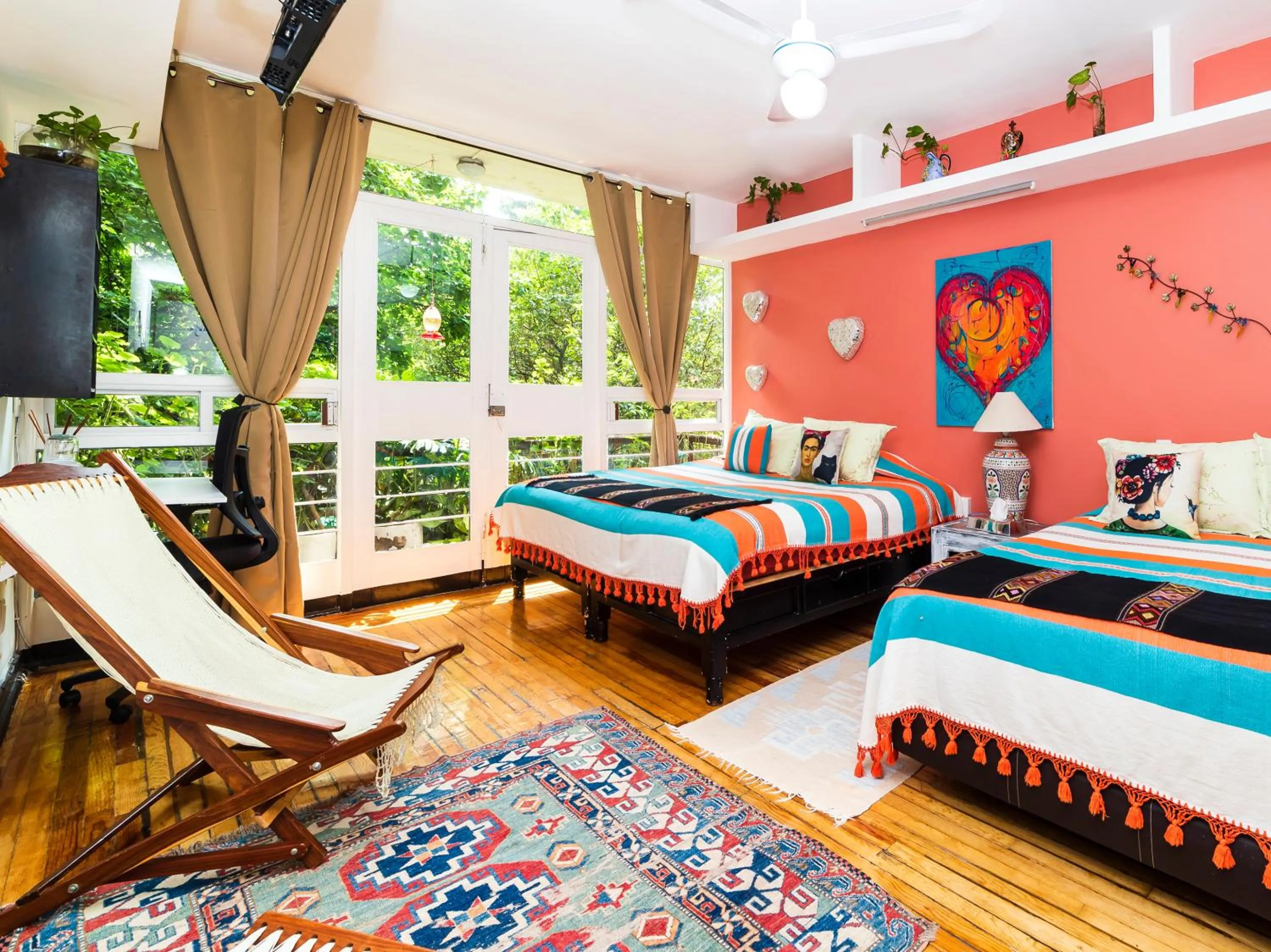 Bed in Casa Itzae B&B Polanquito Dog Friendly