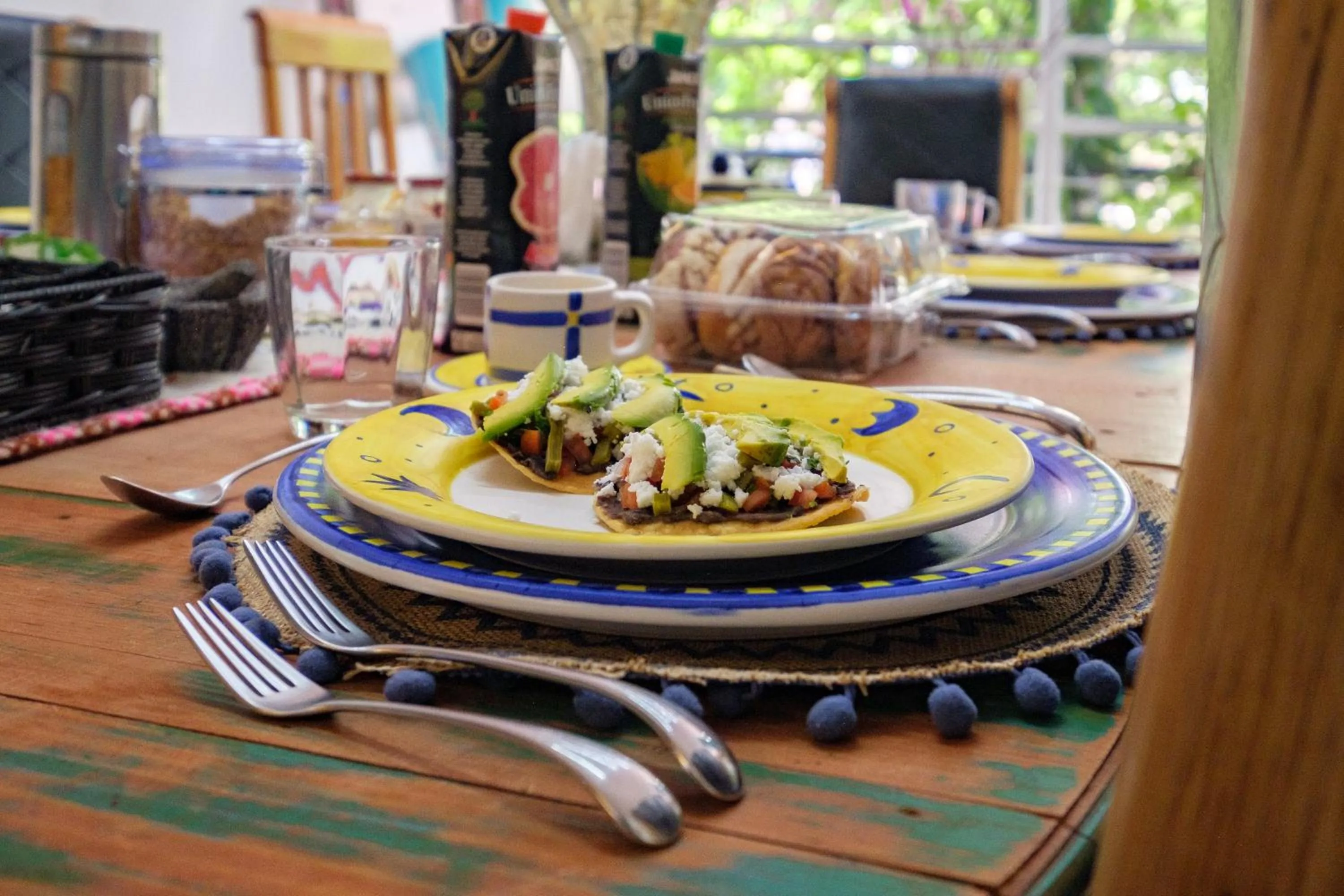 Breakfast in Casa Itzae B&B Polanquito Dog Friendly