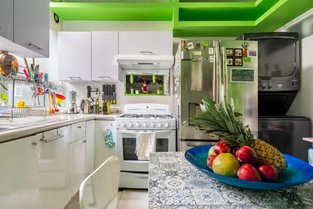 Kitchen or kitchenette in Casa Itzae B&B Polanquito Dog Friendly