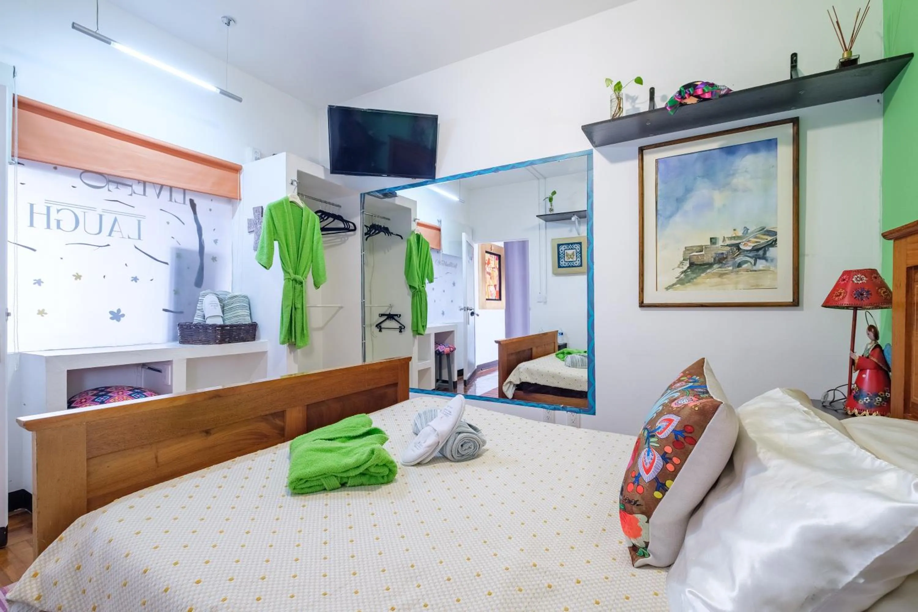 Bed in Casa Itzae B&B Polanquito Dog Friendly