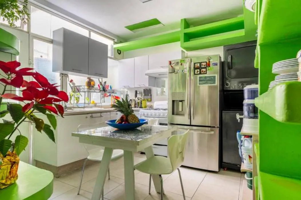 Kitchen or kitchenette in Casa Itzae B&B Polanquito Dog Friendly