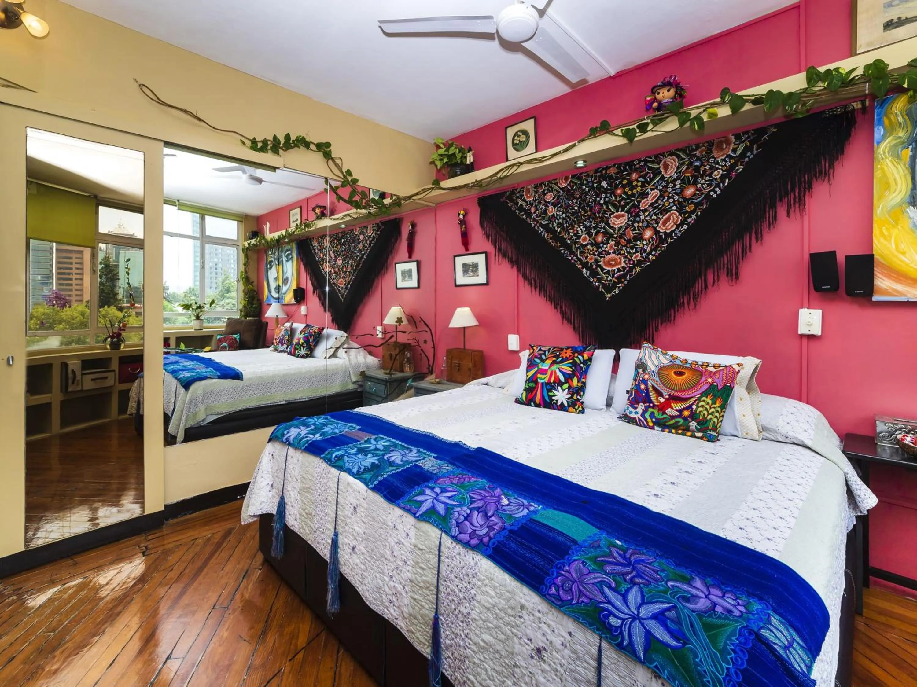 Bed in Casa Itzae B&B Polanquito Dog Friendly