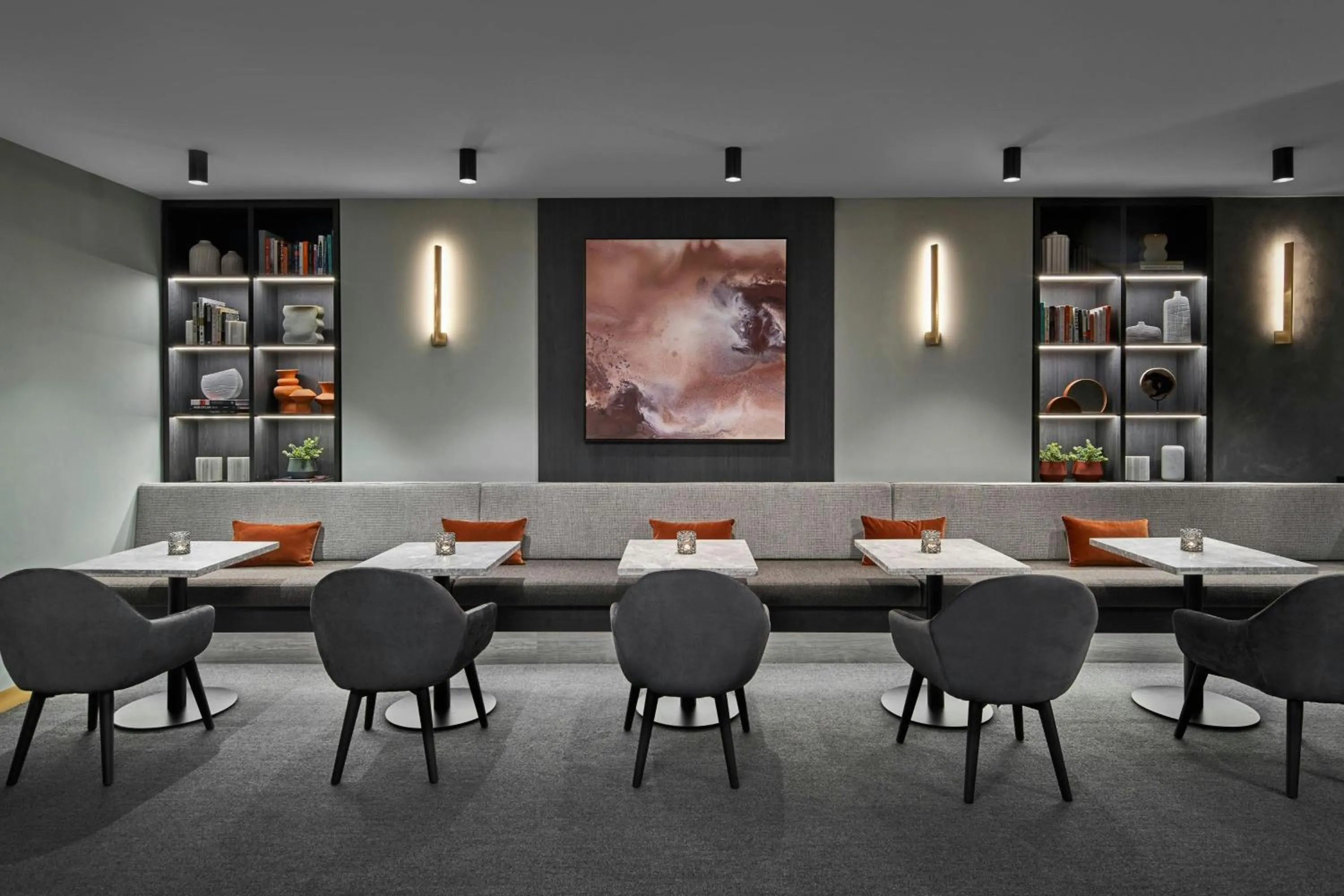 Lounge or bar in Melbourne Marriott Hotel