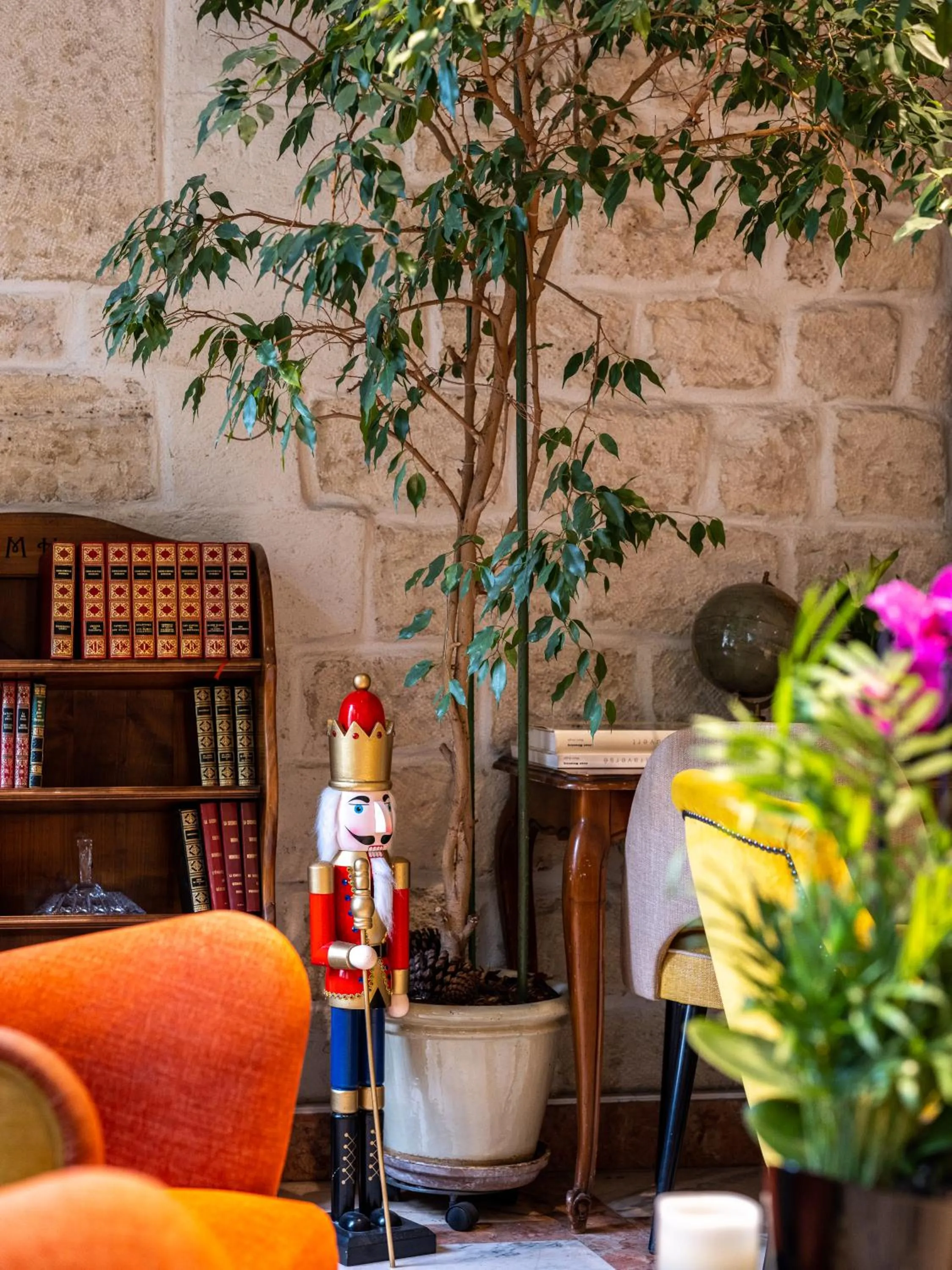 Library in Hotel Minerve