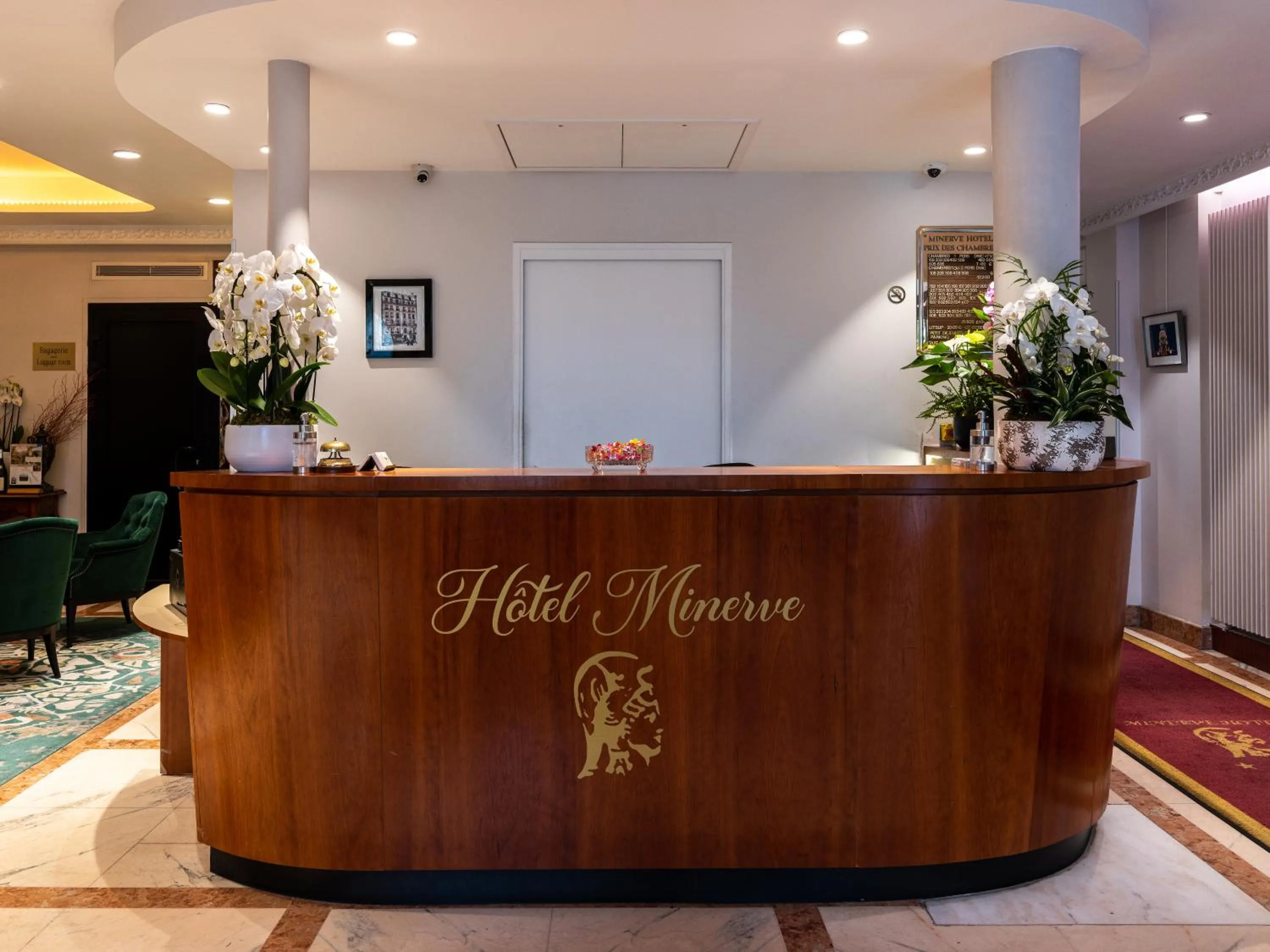 Lobby or reception in Hotel Minerve