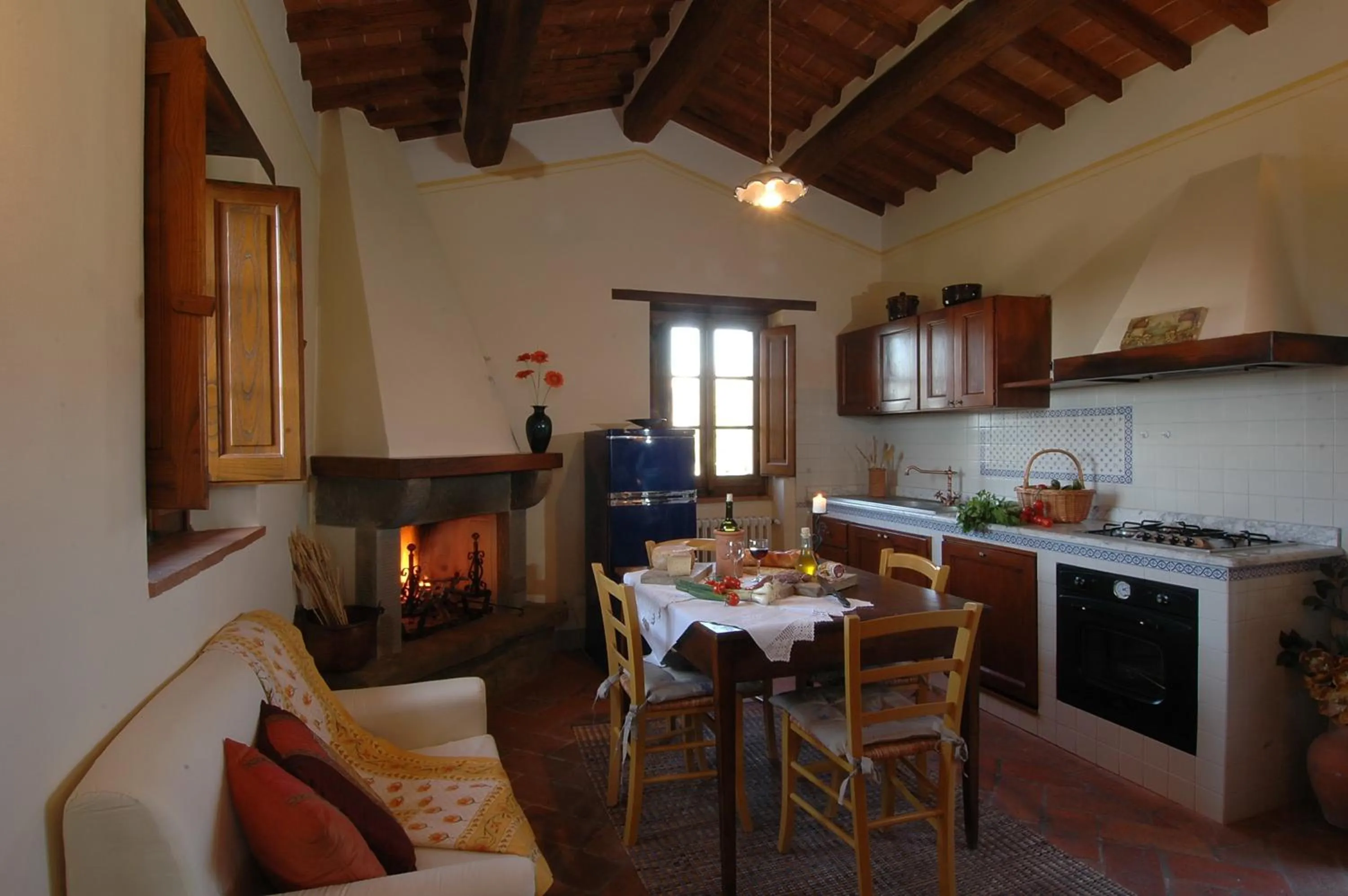 Kitchen or kitchenette in Agriturismo I Pagliai