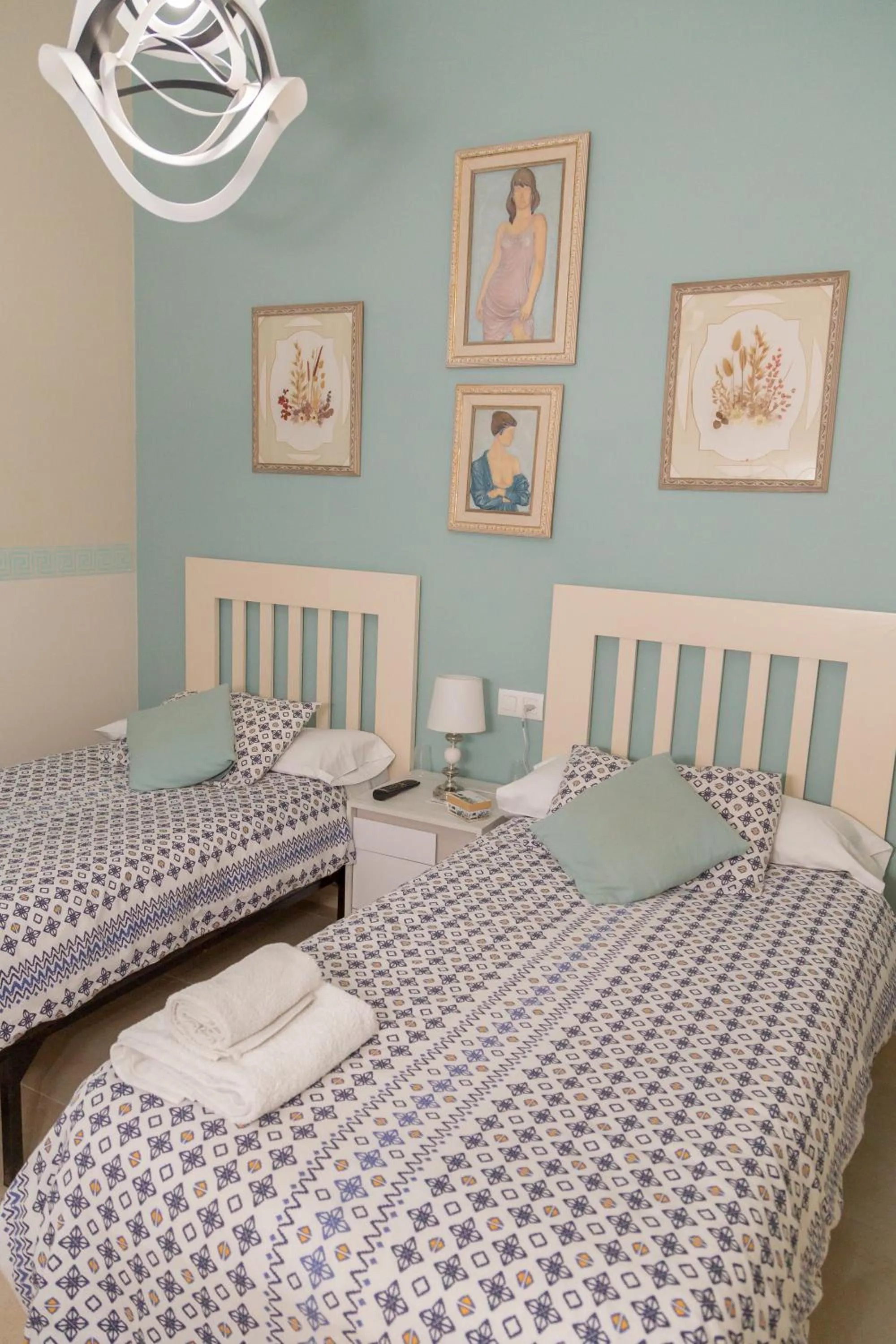 Decorative detail, Bed in Pension Internacional