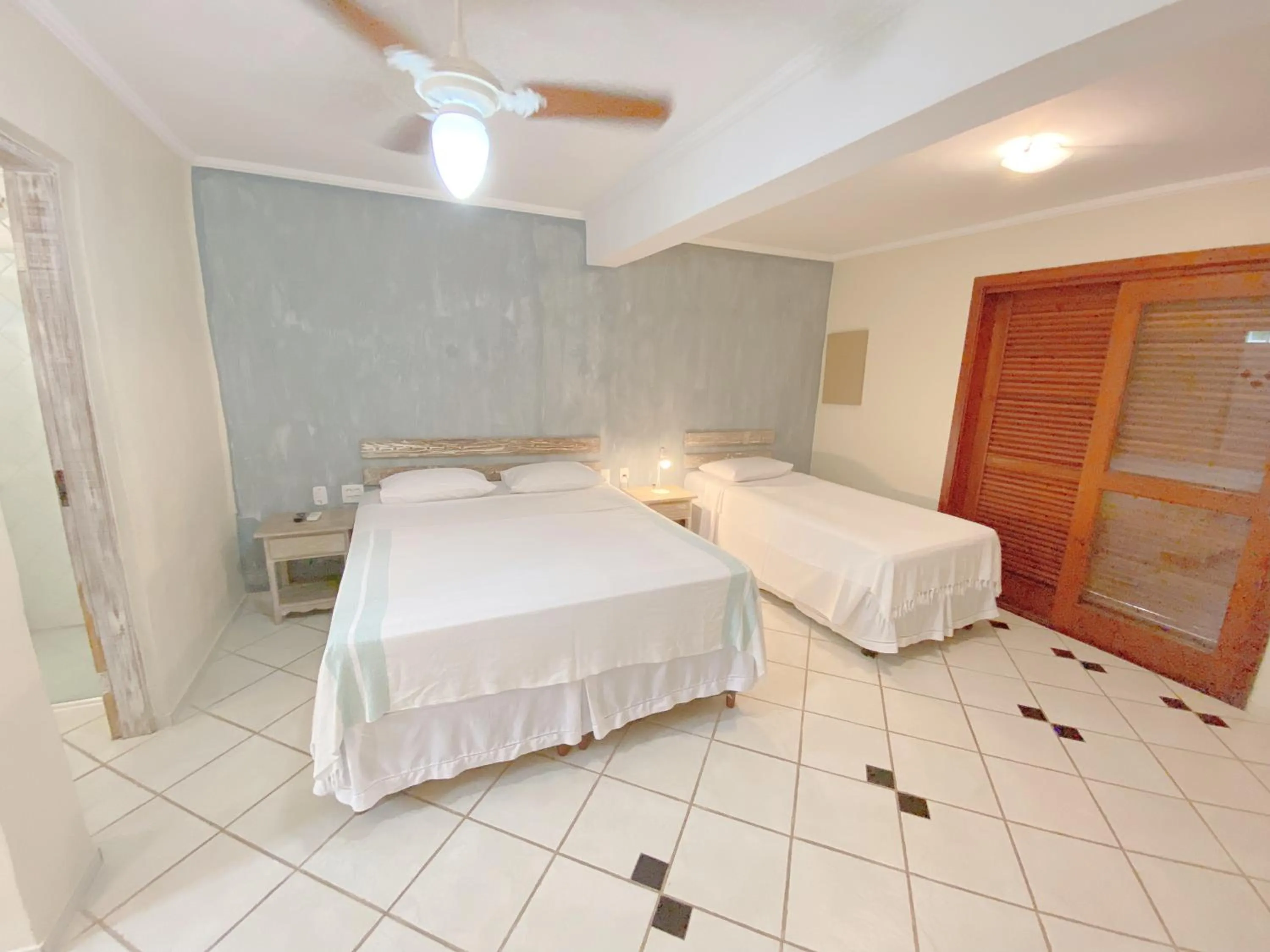 Property building, Bed in Pousada Montemar