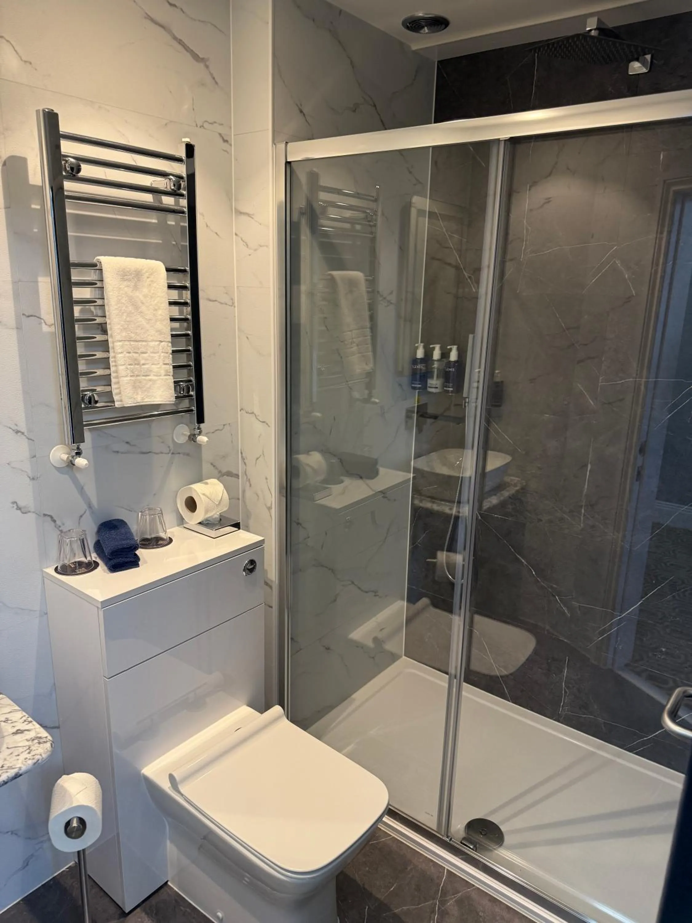 Shower in Llandudno Bay Hotel