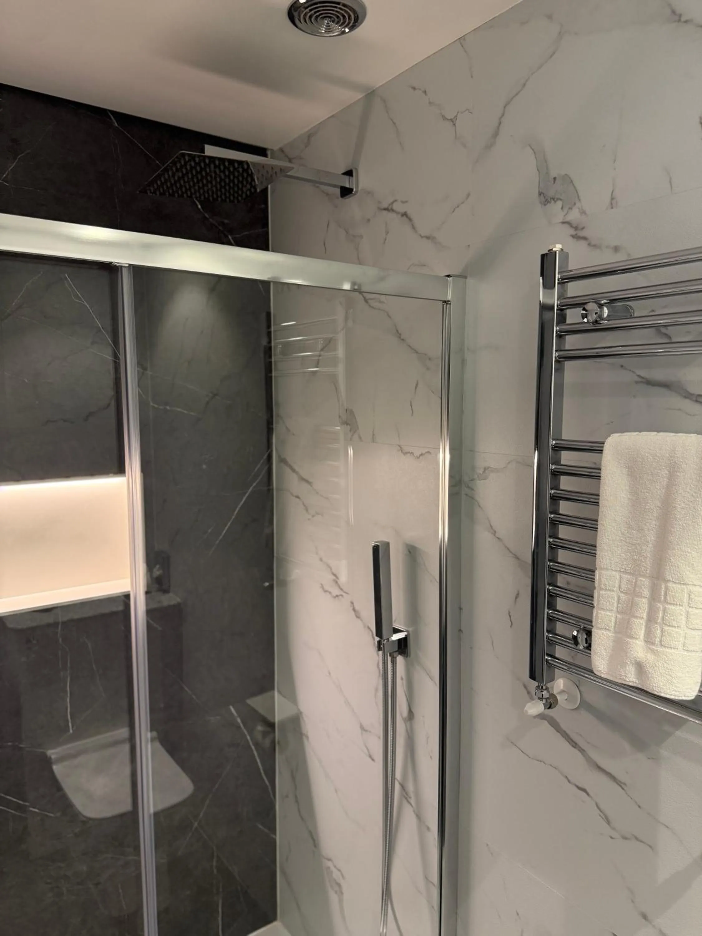 Shower in Llandudno Bay Hotel