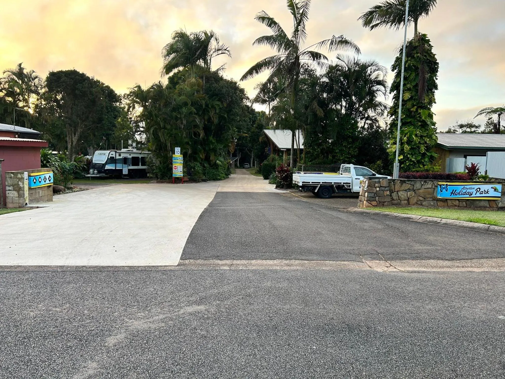 Property building in Atherton Holiday Park