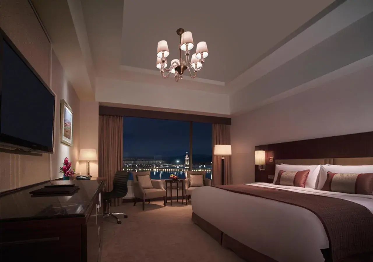 Photo of the whole room, Bed in Shangri-La Manzhouli Photo of the whole room, Bed in Shangri-La Manzhouli