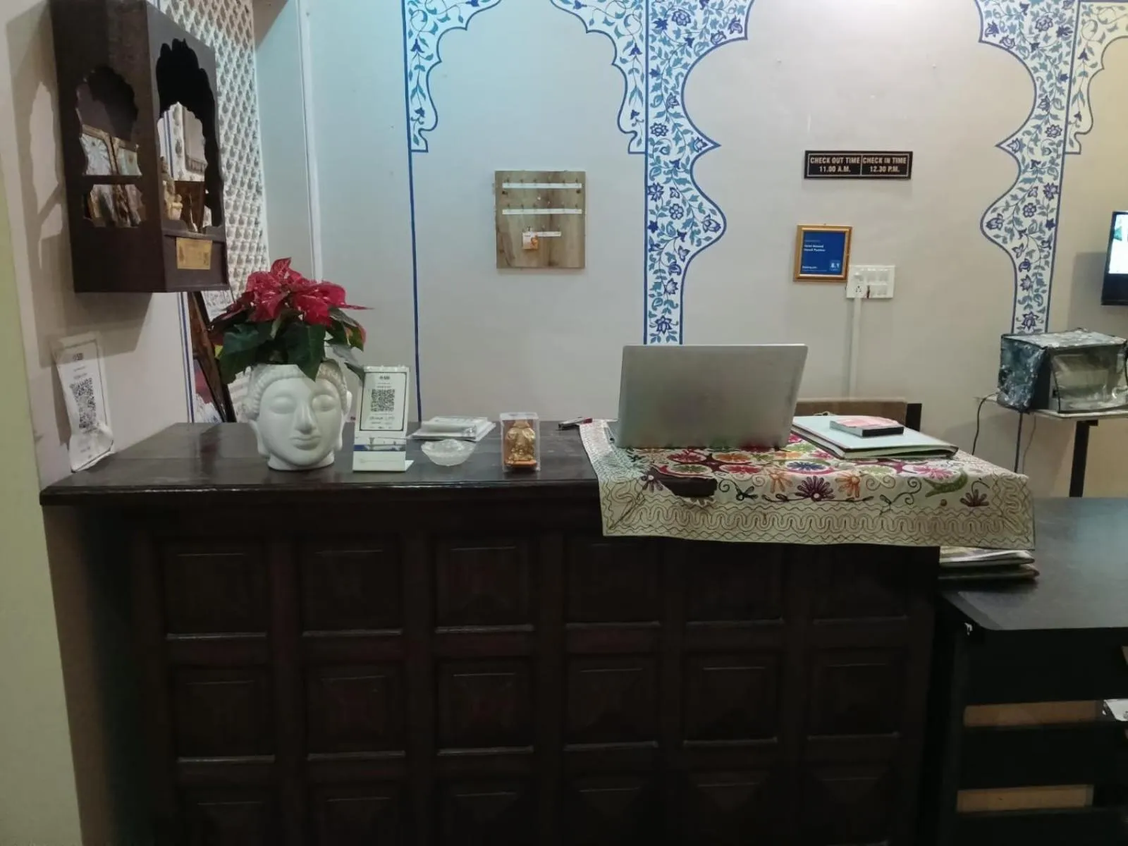 Lobby or reception in Hotel Mewad Haveli Pushkar