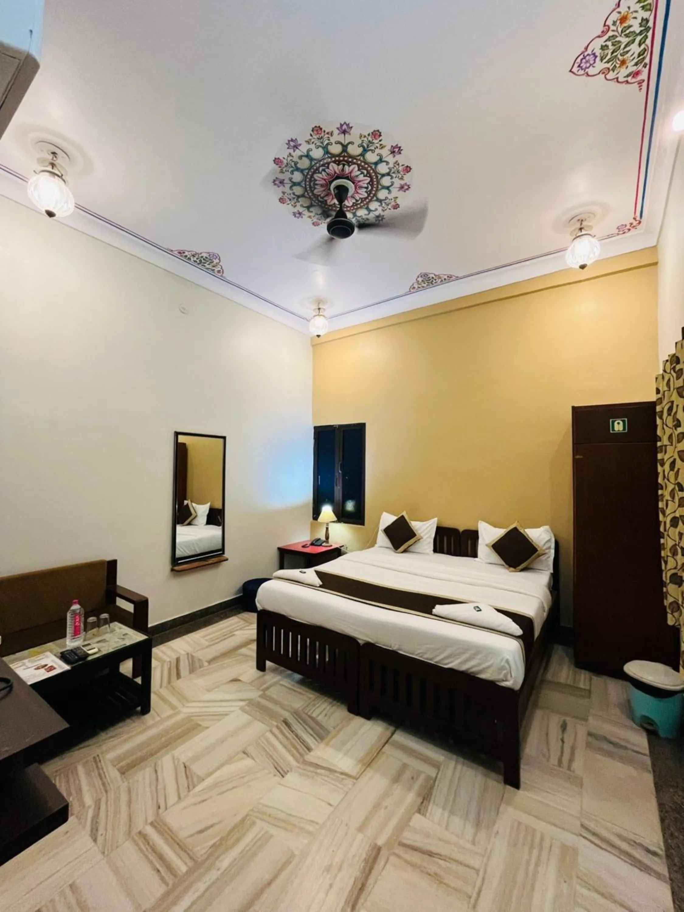 Photo of the whole room, Bed in Hotel Mewad Haveli Pushkar