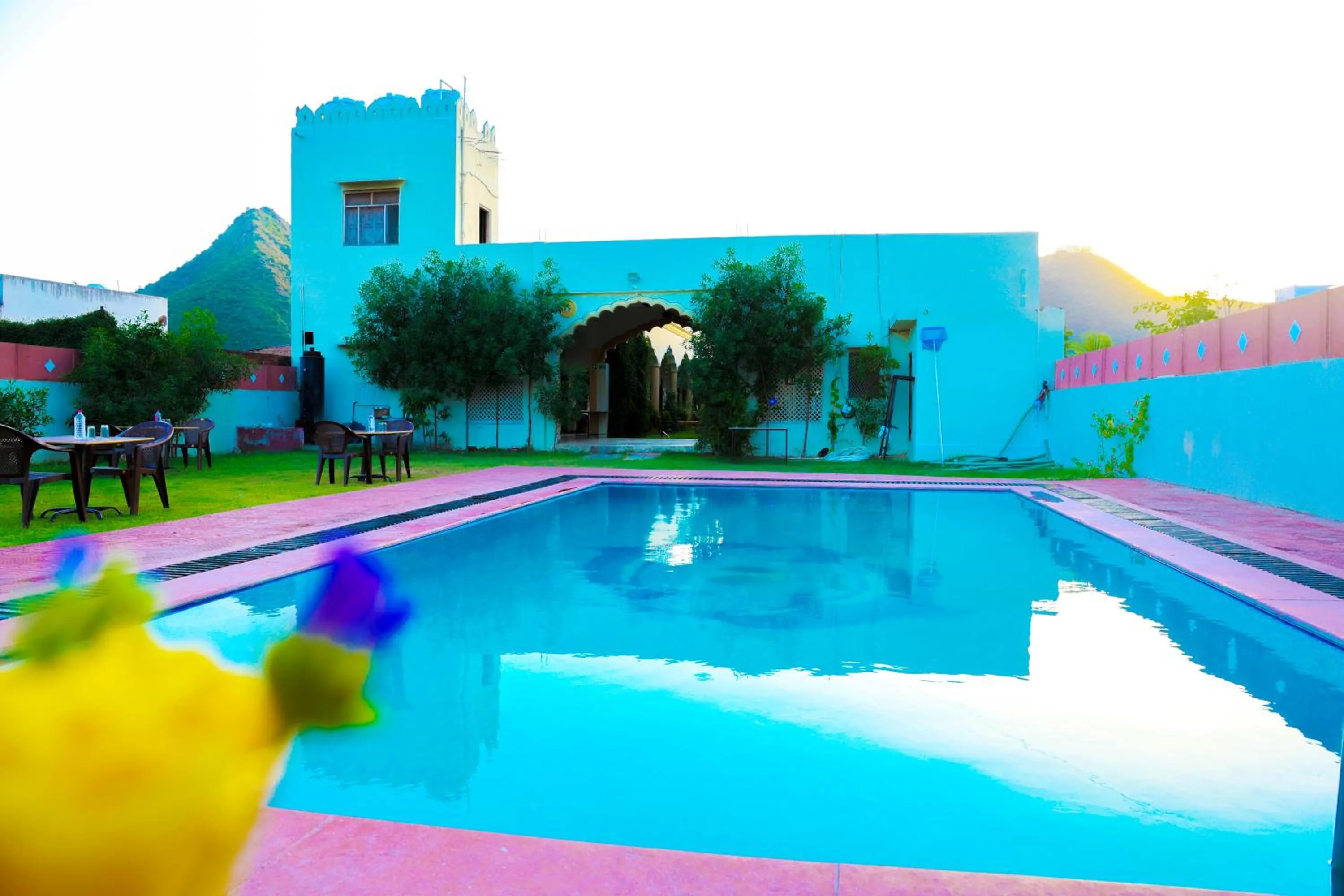 Garden in Hotel Mewad Haveli Pushkar