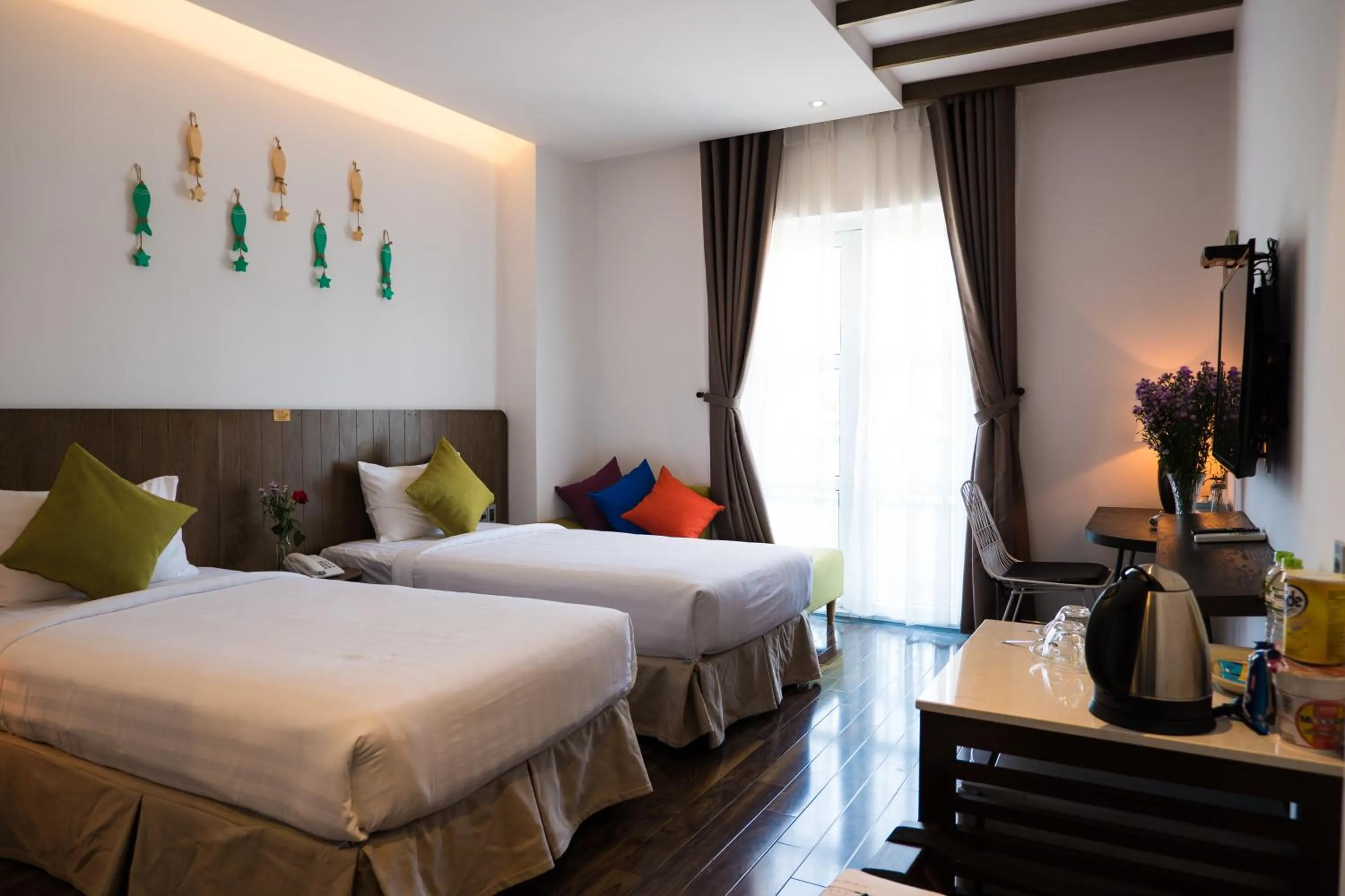 Sea view, Bed in Santori Hotel Da Nang Bay