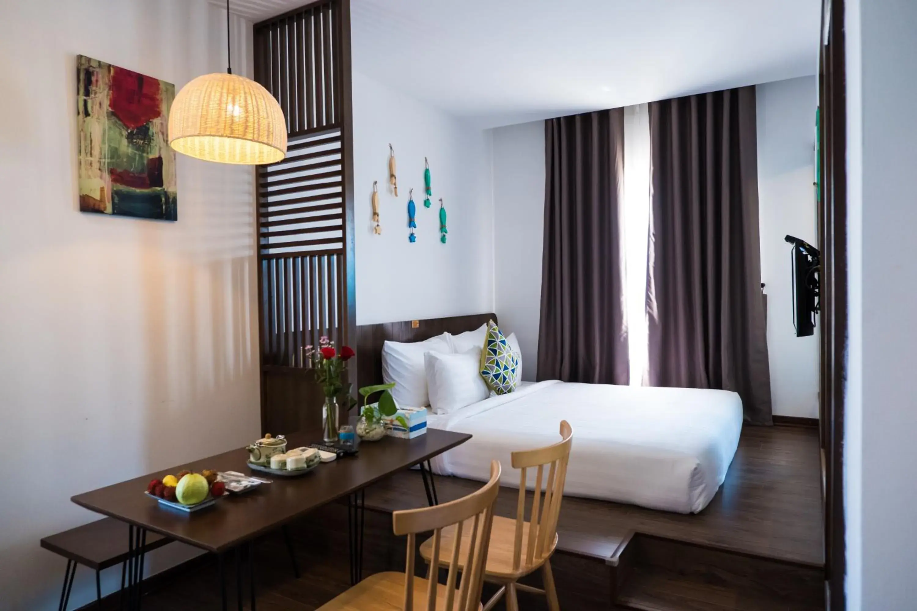 Bedroom, Bed in Santori Hotel Da Nang Bay Bedroom, Bed in Santori Hotel Da Nang Bay