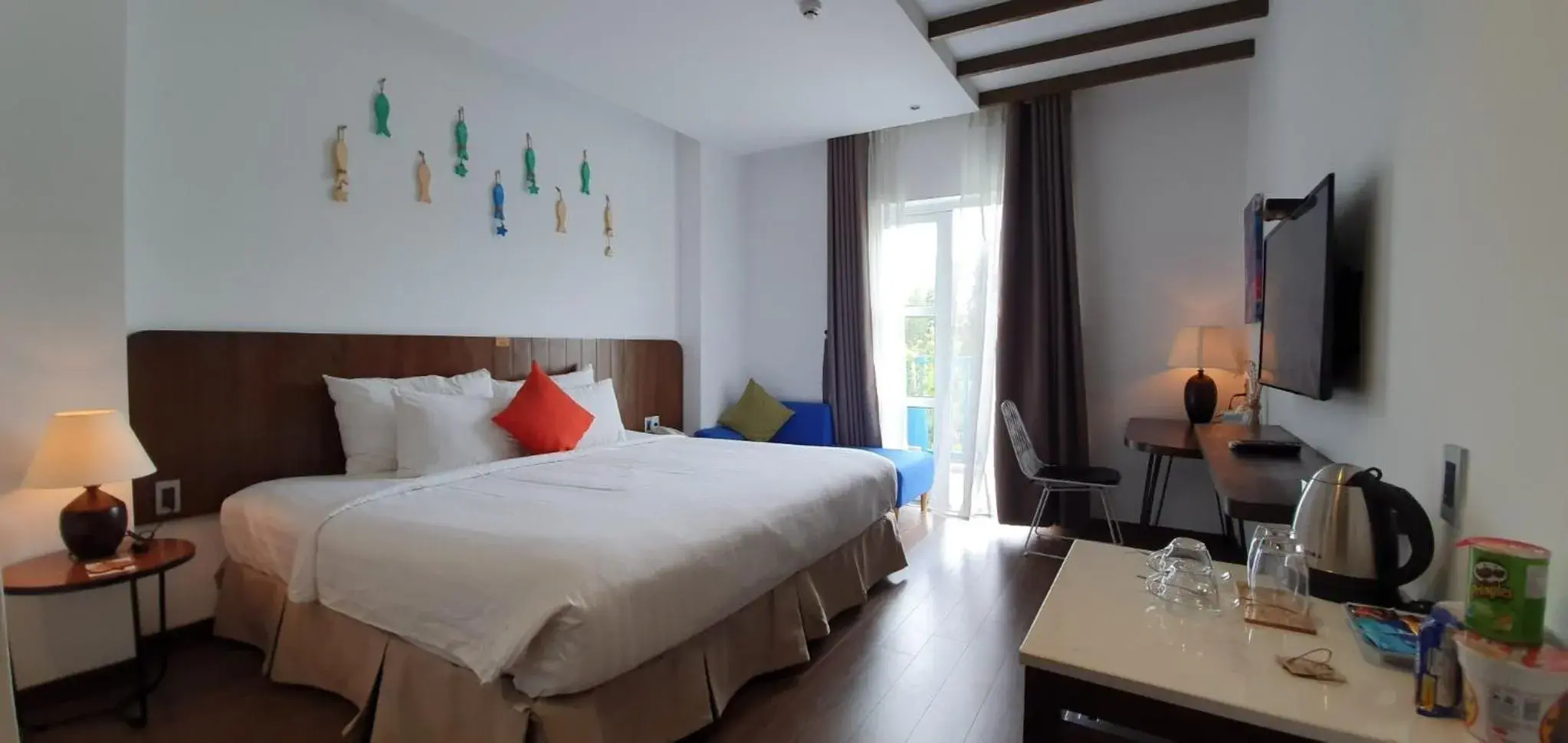 Bedroom, Bed in Santori Hotel Da Nang Bay Bedroom, Bed in Santori Hotel Da Nang Bay