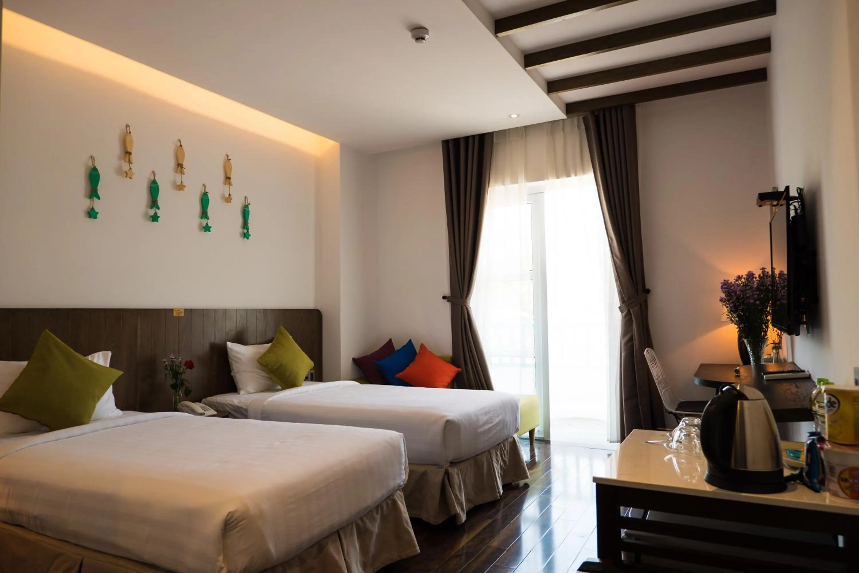 Bed in Santori Hotel Da Nang Bay