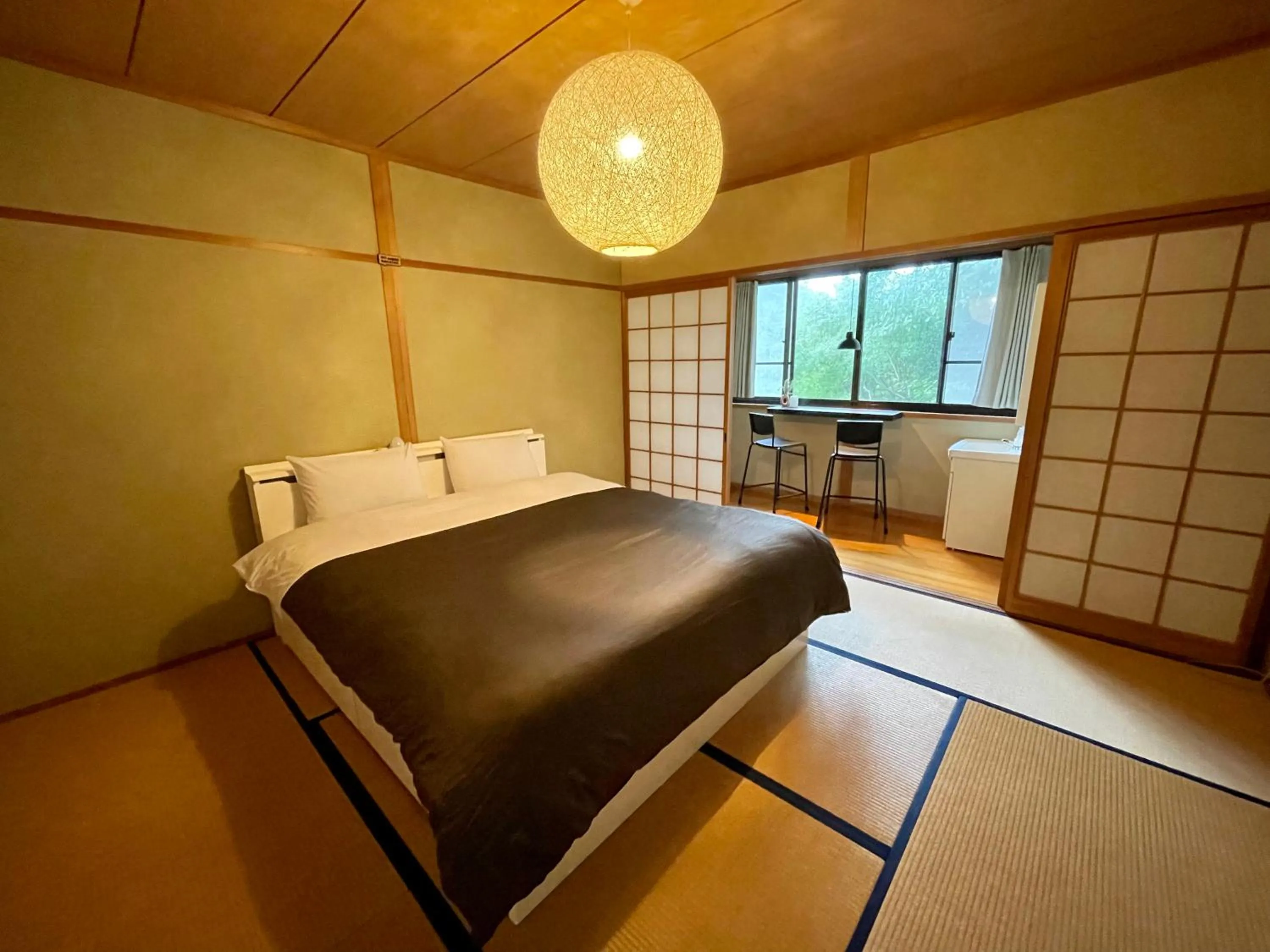 Bed in Yufuin Hoshinosato