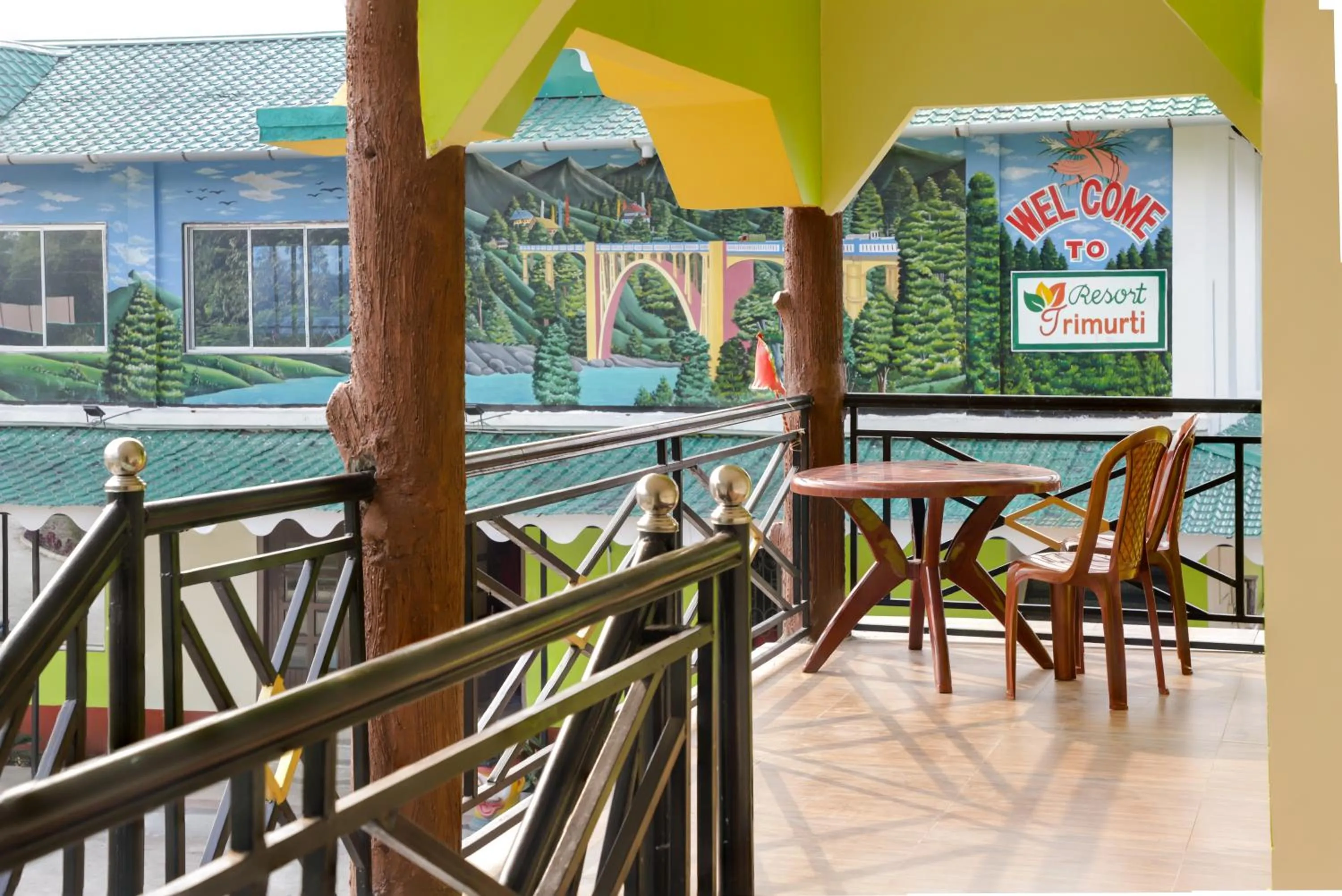 Balcony/Terrace in Resort Trimurti