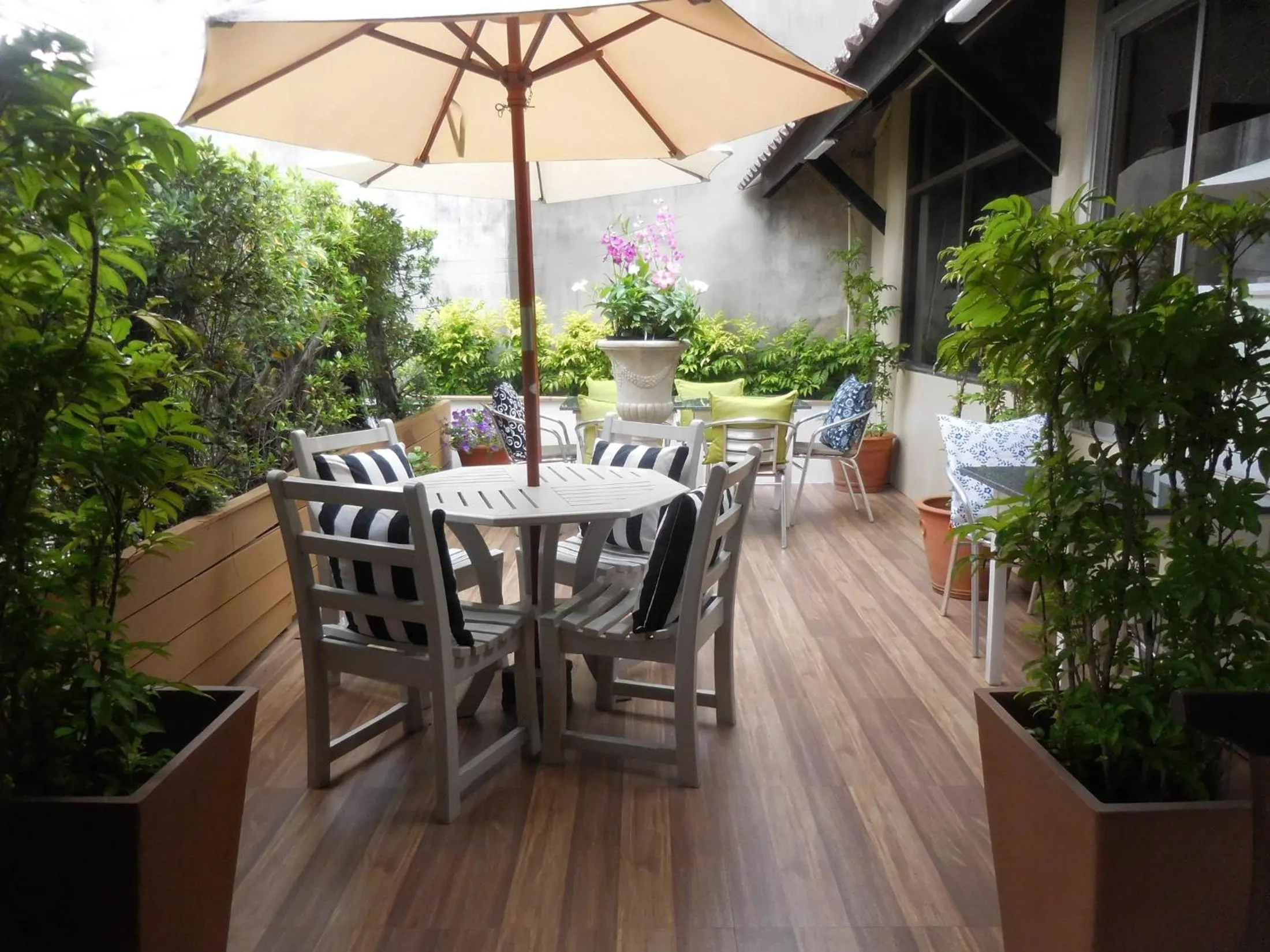 Patio in Holiday Village And Natural Garden Resort