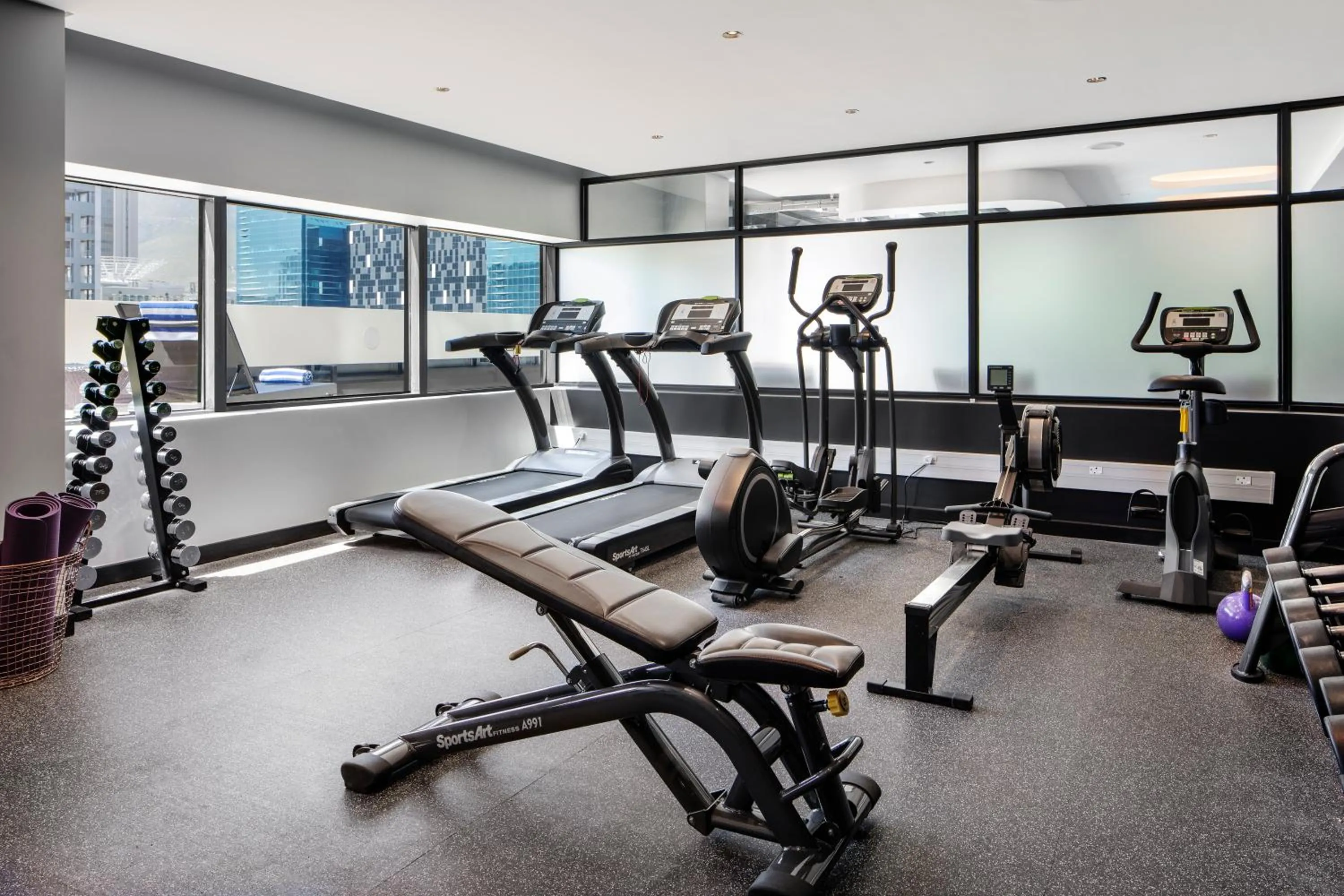 Fitness centre/facilities in The Onyx Apartment Hotel by NEWMARK
