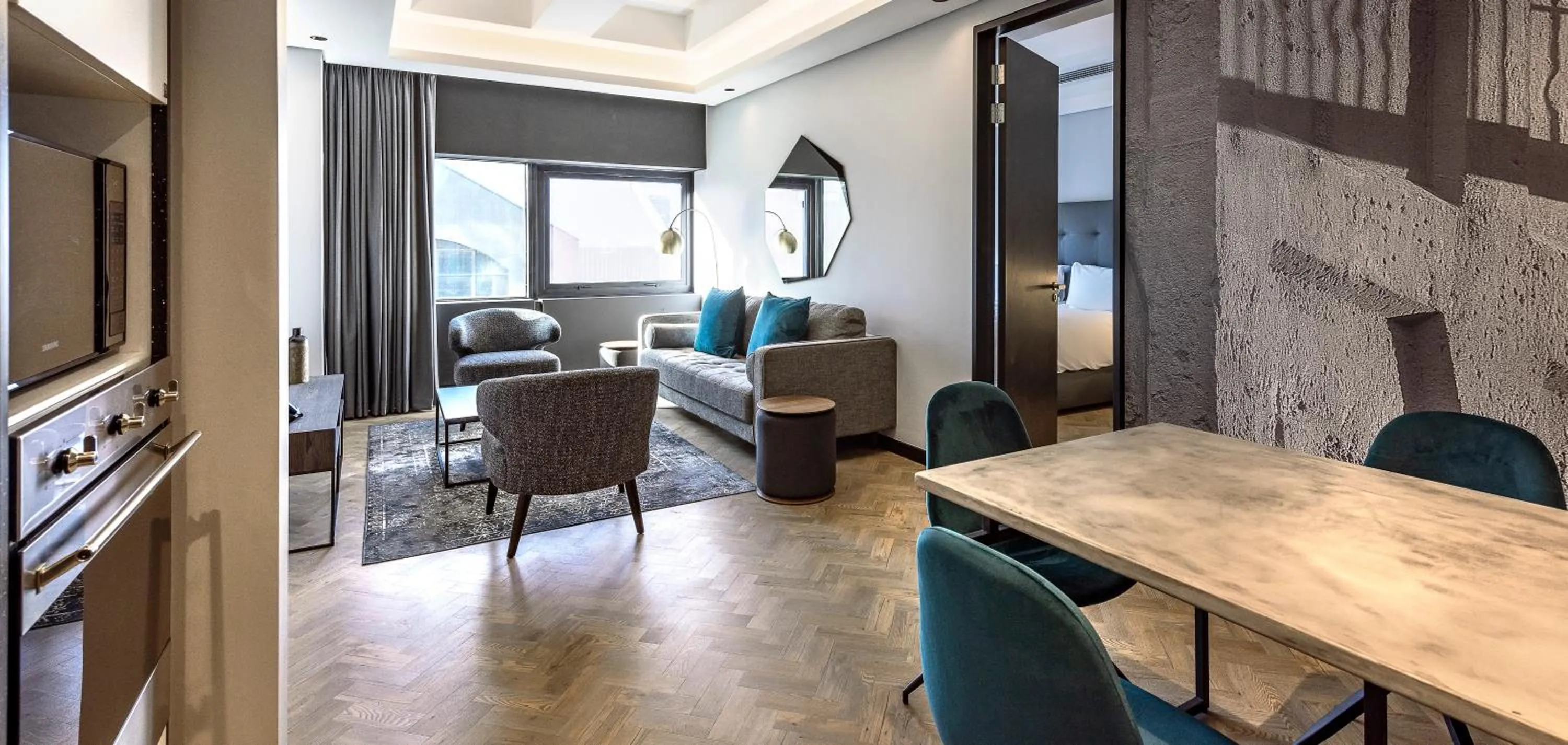 Kitchen or kitchenette in The Onyx Apartment Hotel by NEWMARK