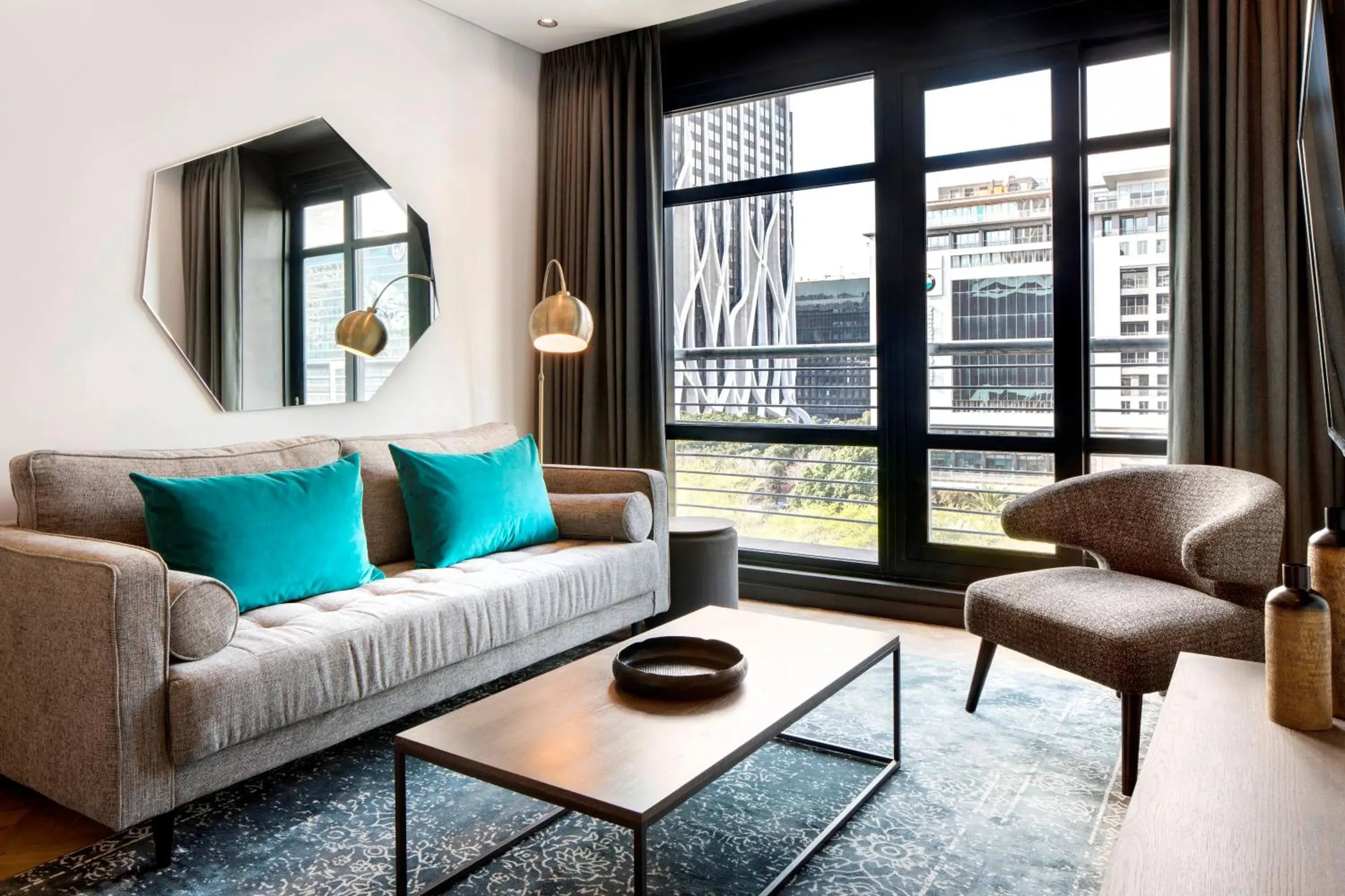 Living room in The Onyx Apartment Hotel by NEWMARK Living room in The Onyx Apartment Hotel by NEWMARK