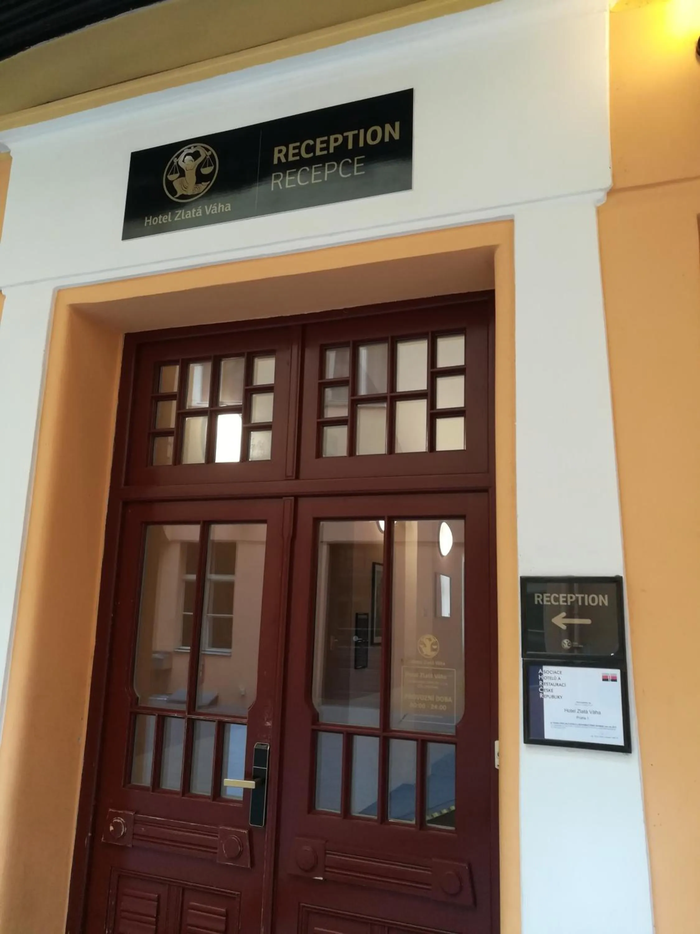 Facade/entrance in Hotel Zlatá Váha