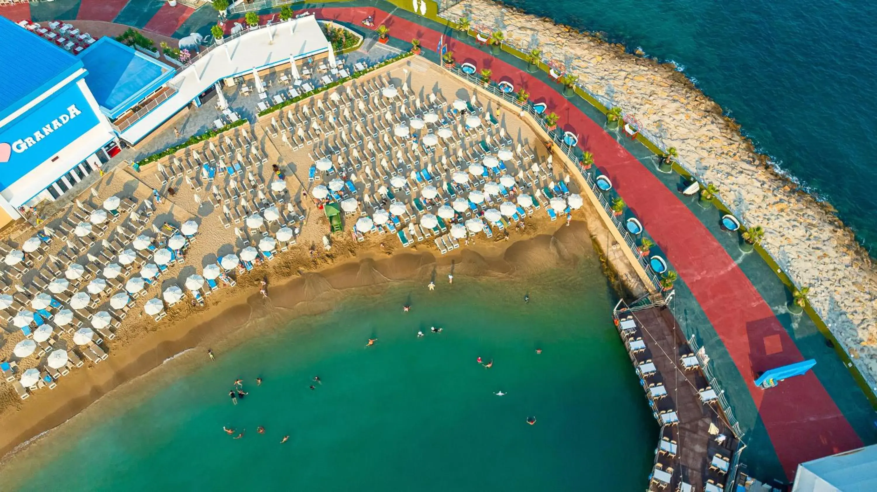 Swimming pool, Bird's-eye View in Granada Luxury Okurcalar