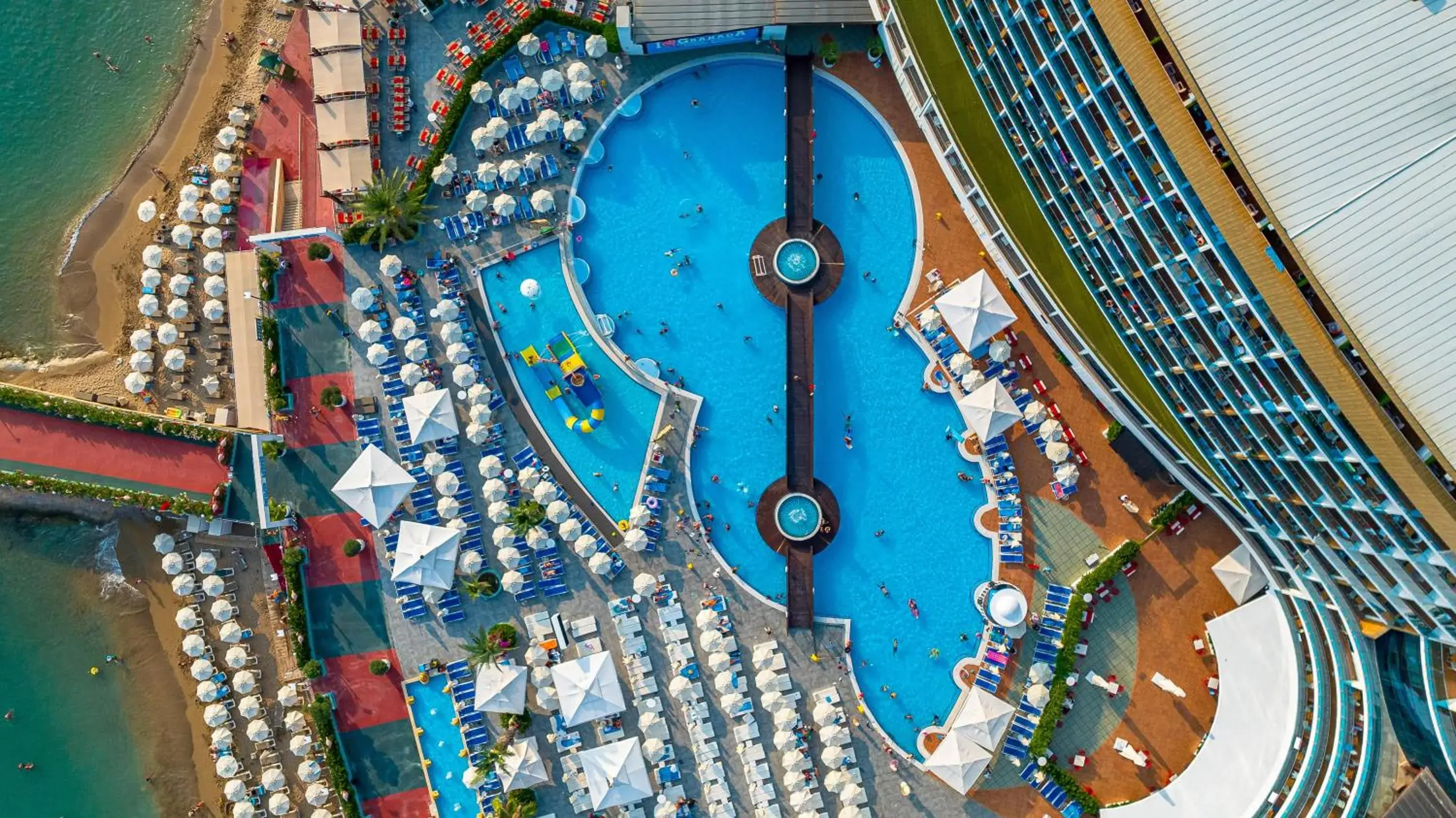 Swimming pool, Pool View in Granada Luxury Okurcalar