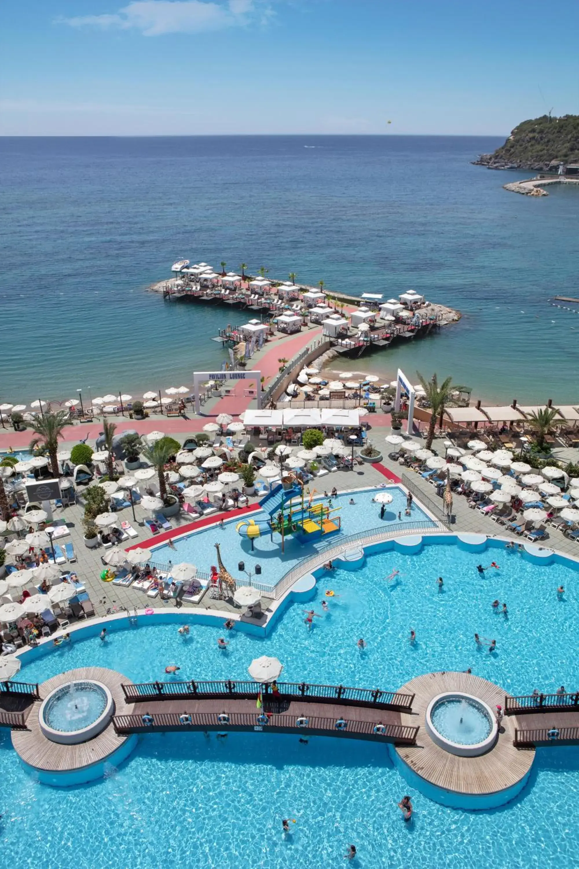 Swimming pool, Bird's-eye View in Granada Luxury Okurcalar