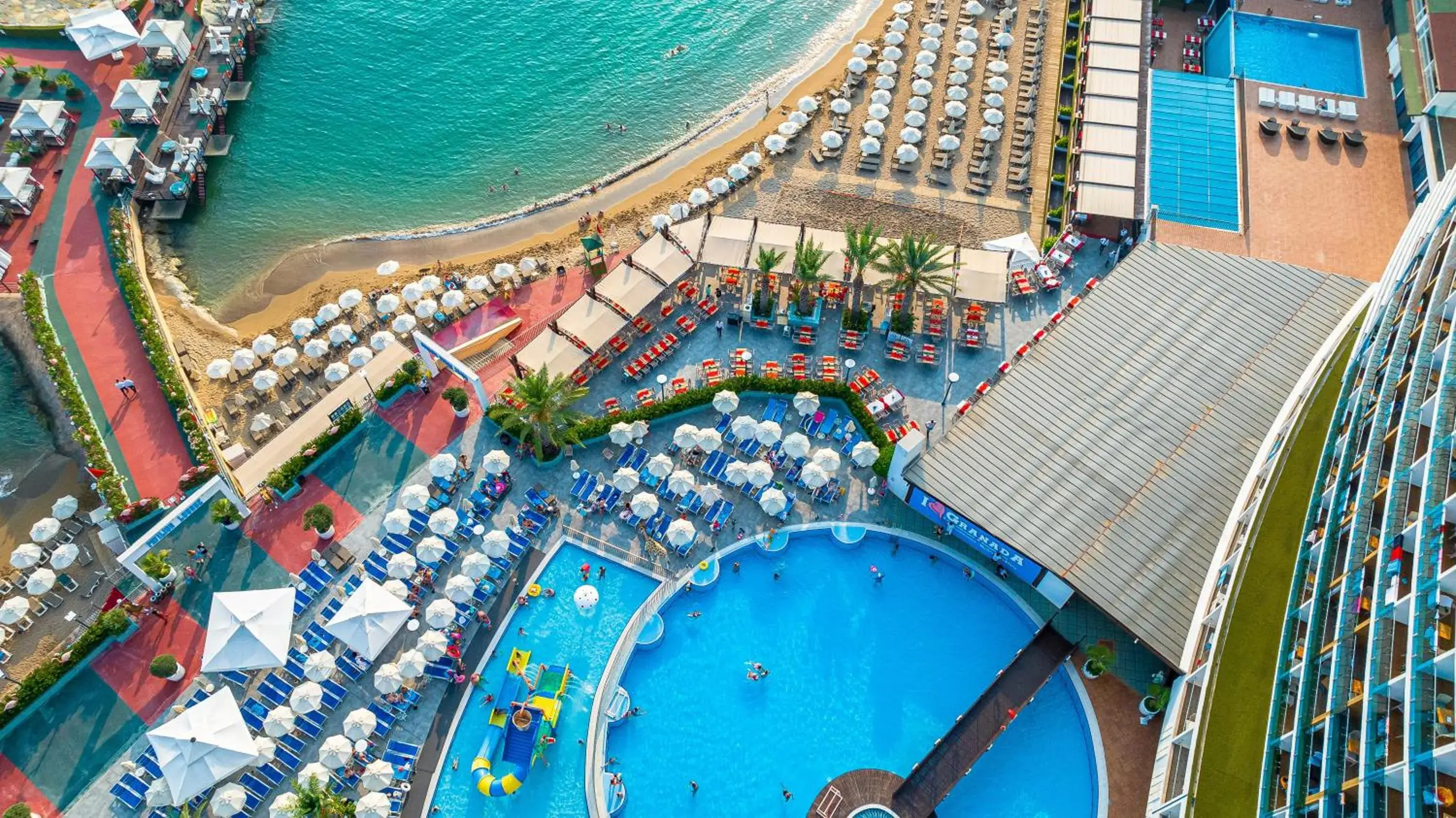 Swimming pool, Bird's-eye View in Granada Luxury Okurcalar