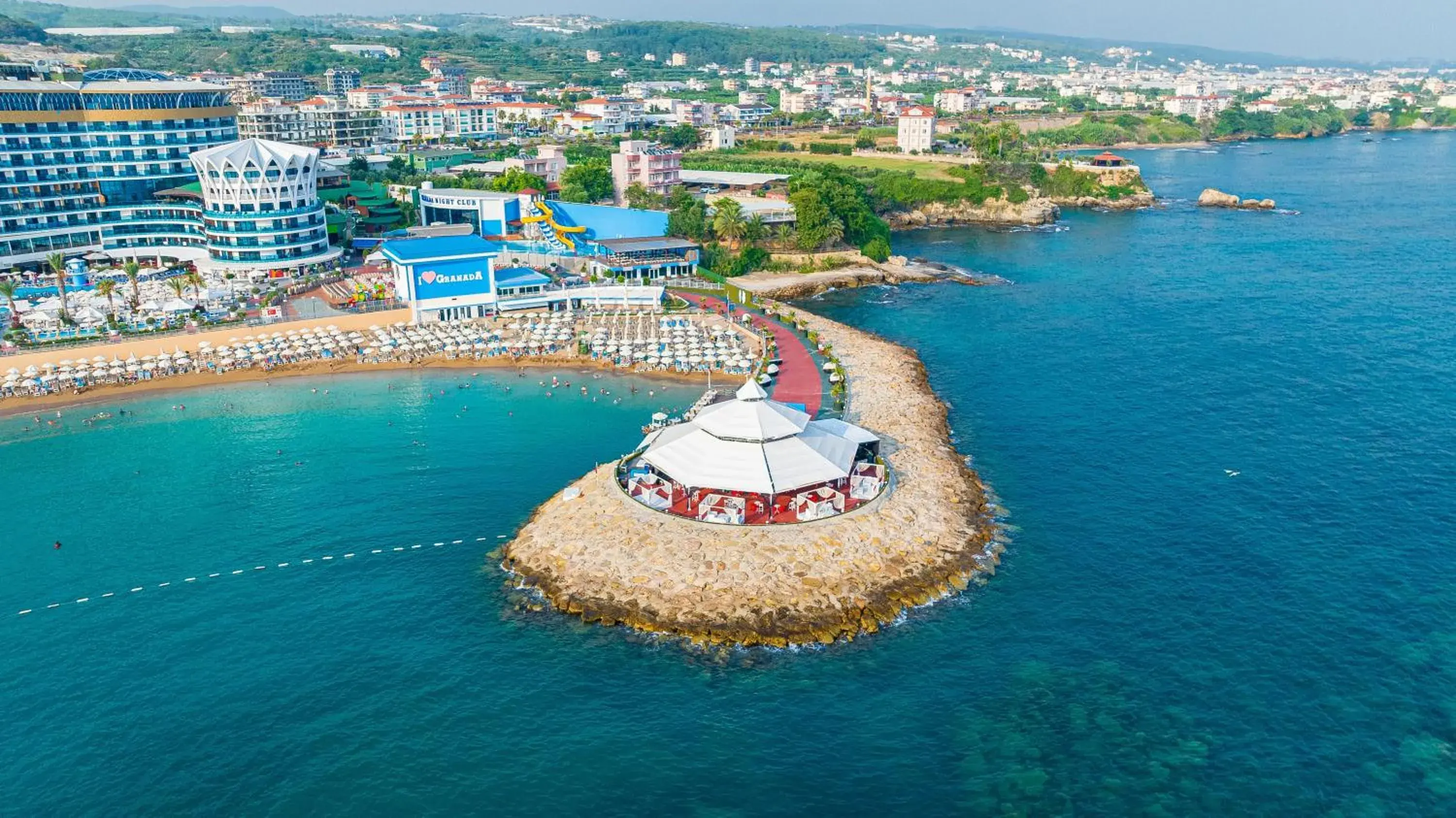 Beach, Bird's-eye View in Granada Luxury Okurcalar