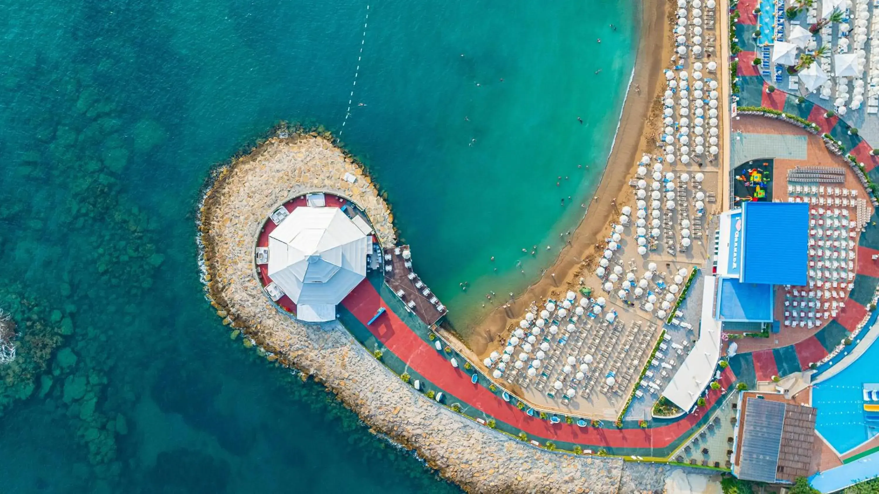 Swimming pool, Bird's-eye View in Granada Luxury Okurcalar