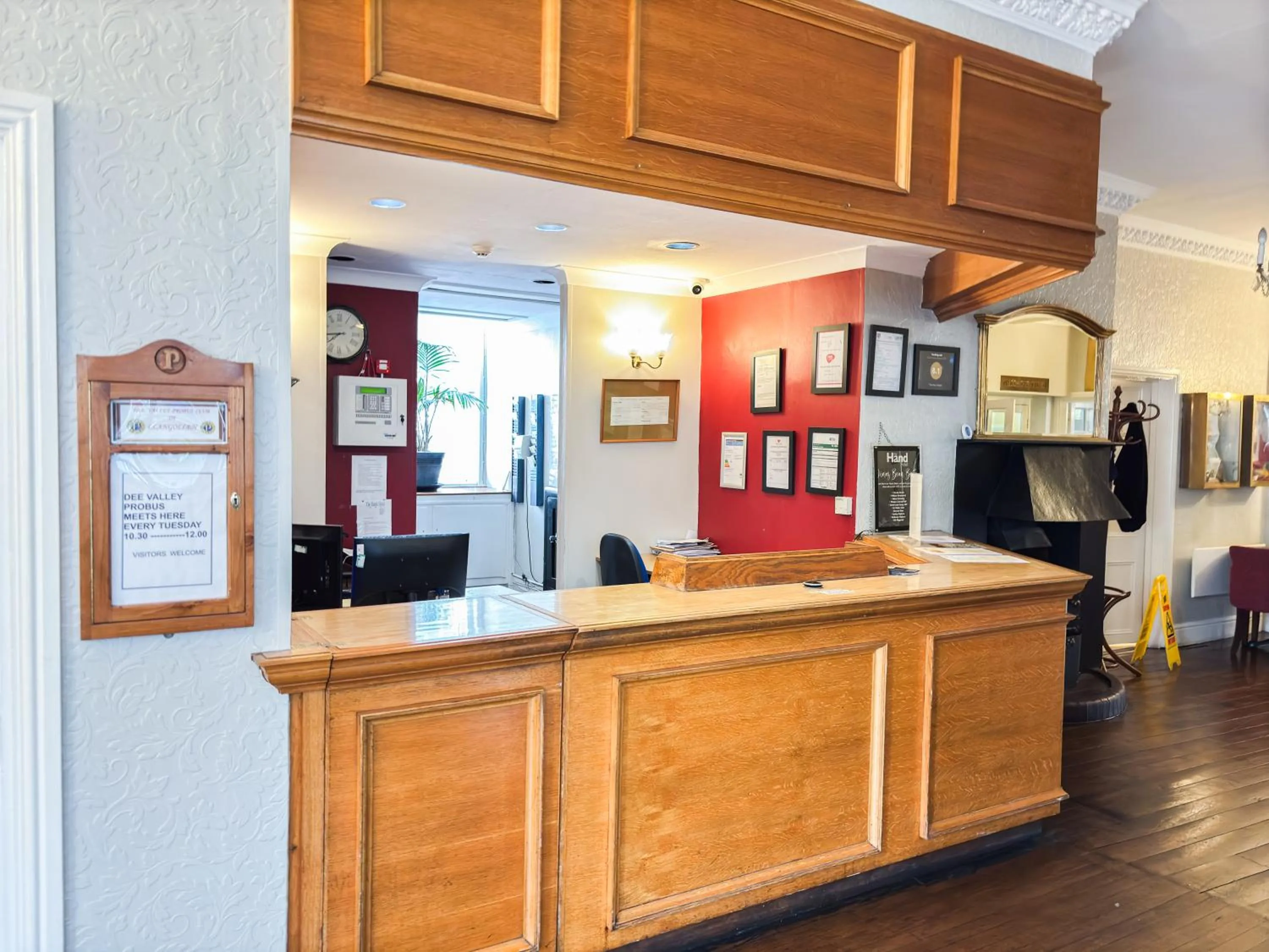 Lobby or reception in The Hand Hotel Llangollen by Compass Hospitality