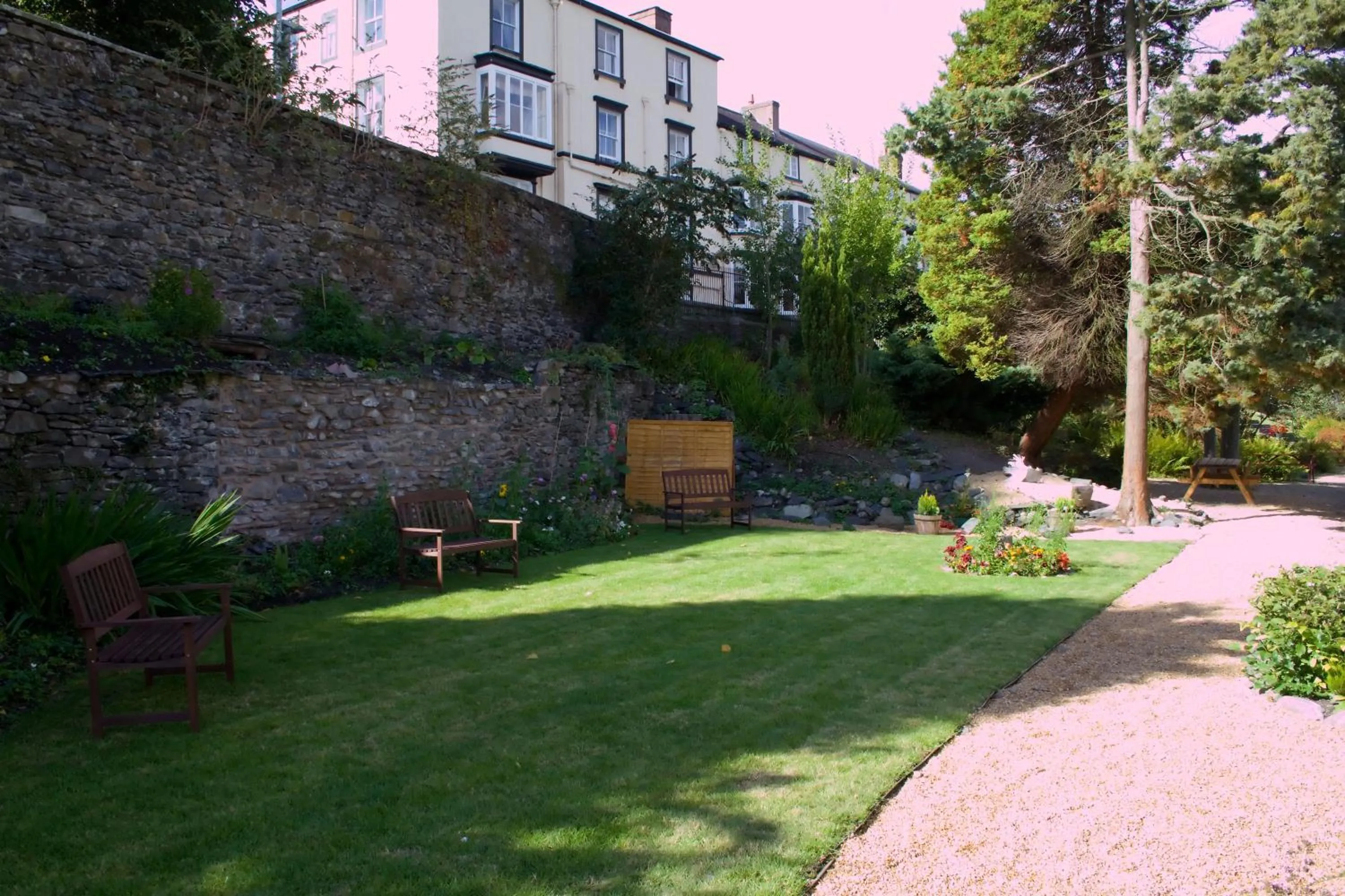 Garden in The Hand Hotel Llangollen by Compass Hospitality