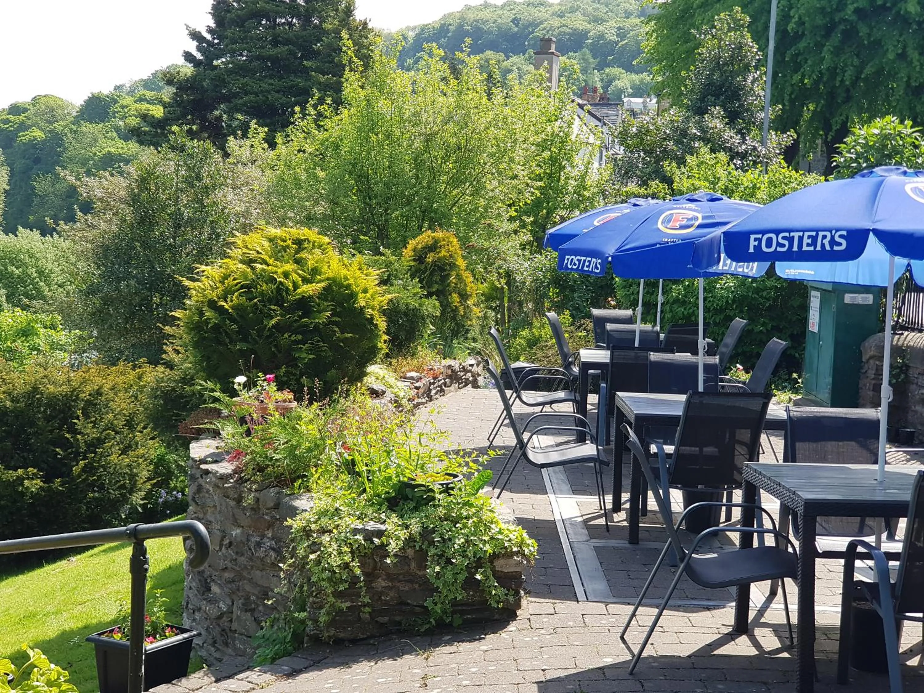 Garden in The Hand Hotel Llangollen by Compass Hospitality