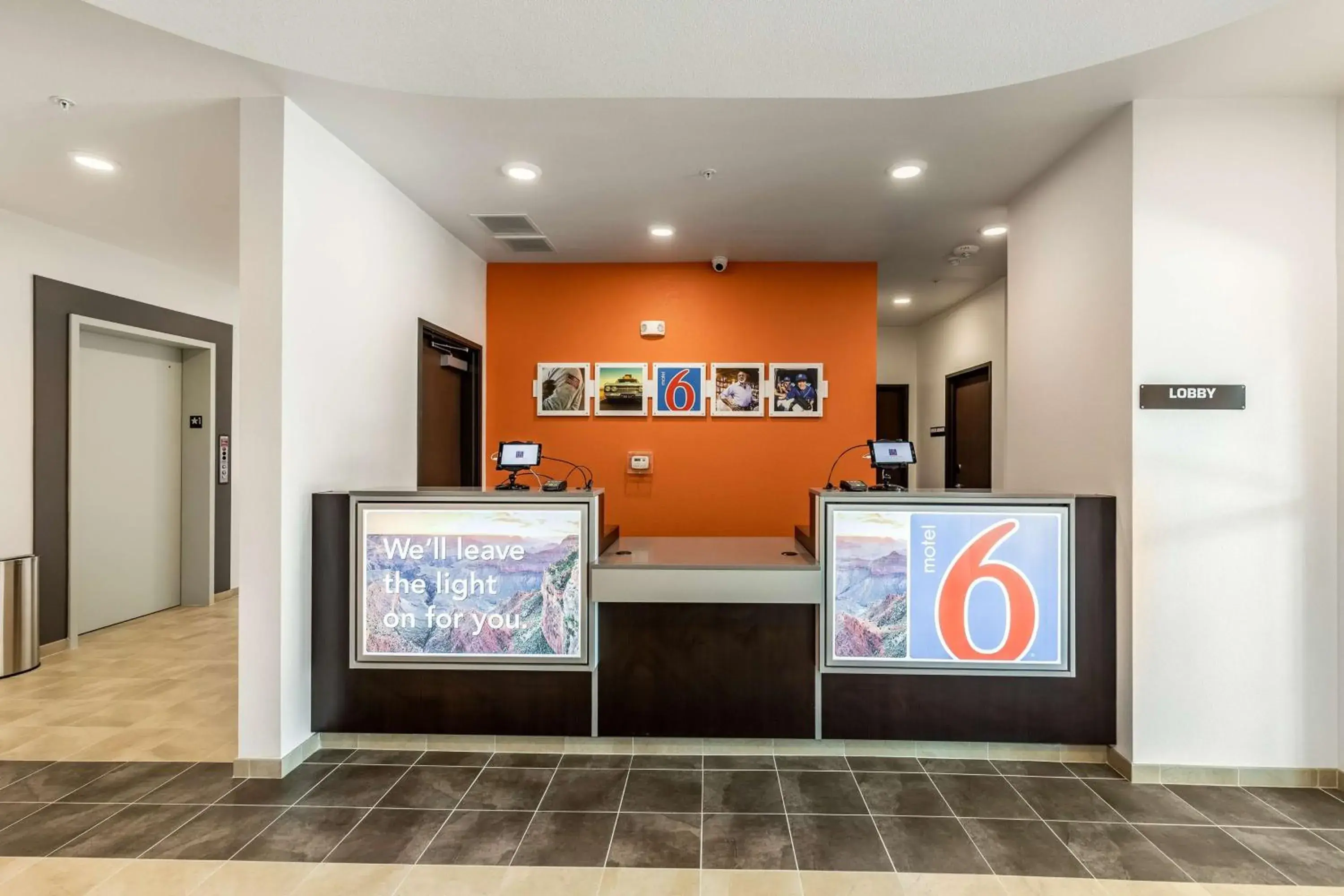 Lobby or reception in Motel 6-Las Vegas, NV - Motor Speedway Lobby or reception in Motel 6-Las Vegas, NV - Motor Speedway