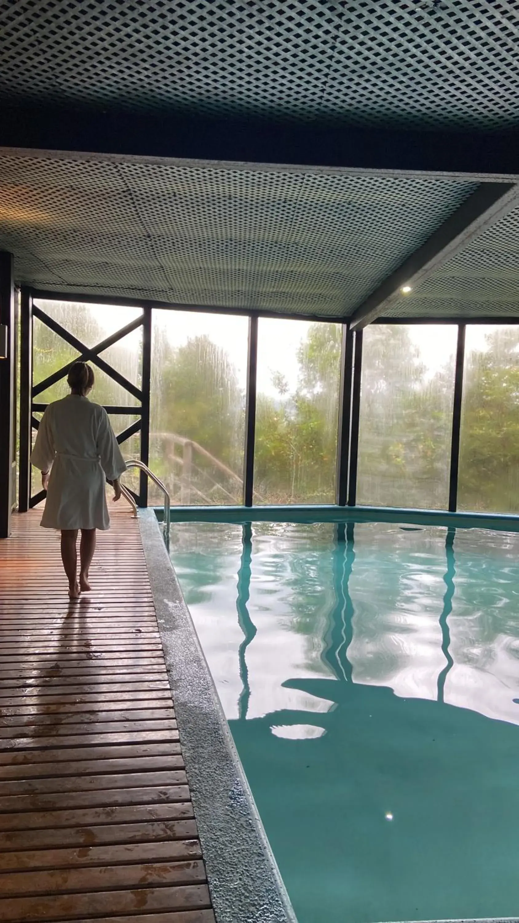 Pool view in Hotel Parque Quilquico Pool view in Hotel Parque Quilquico