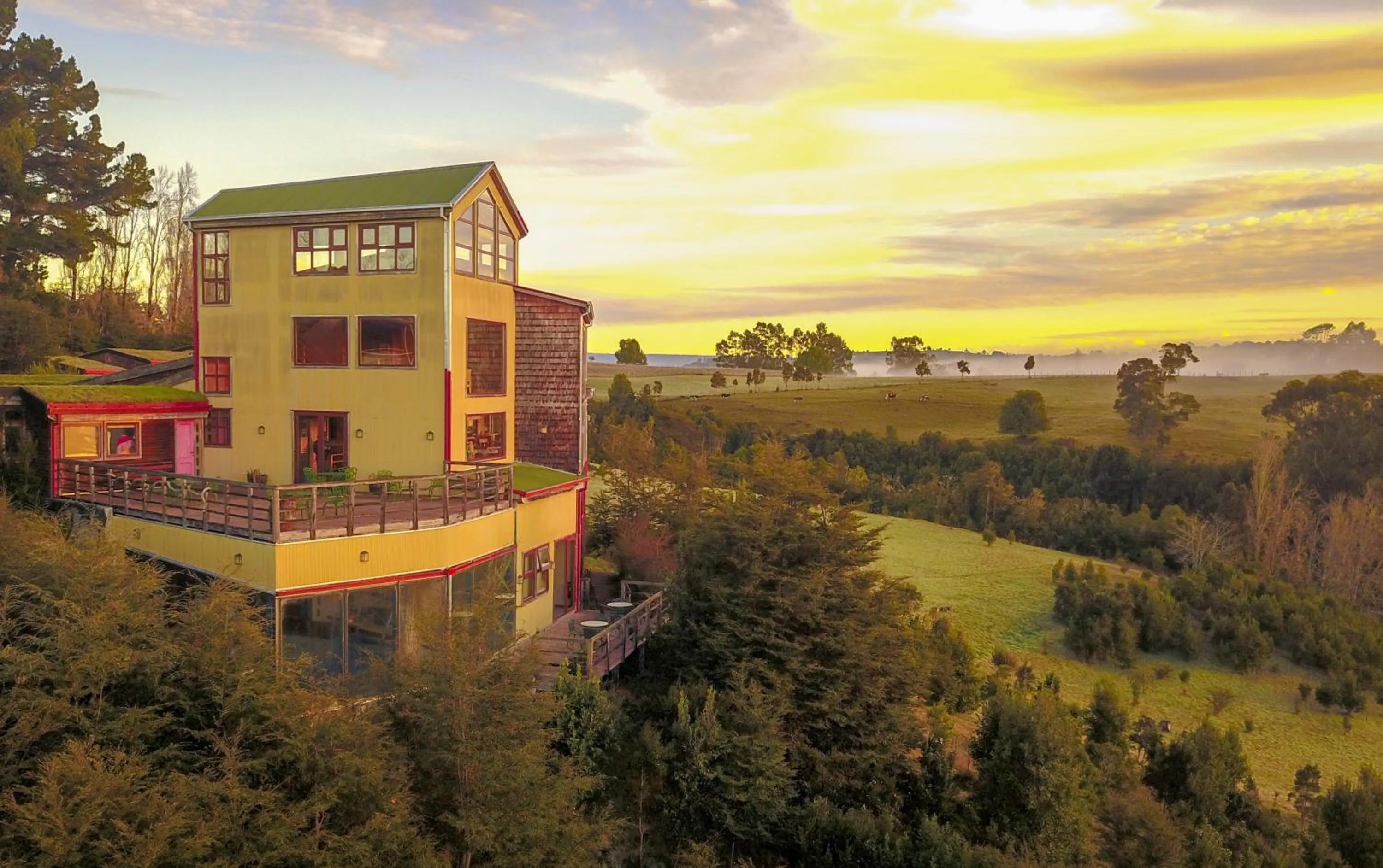 Garden view in Hotel Parque Quilquico