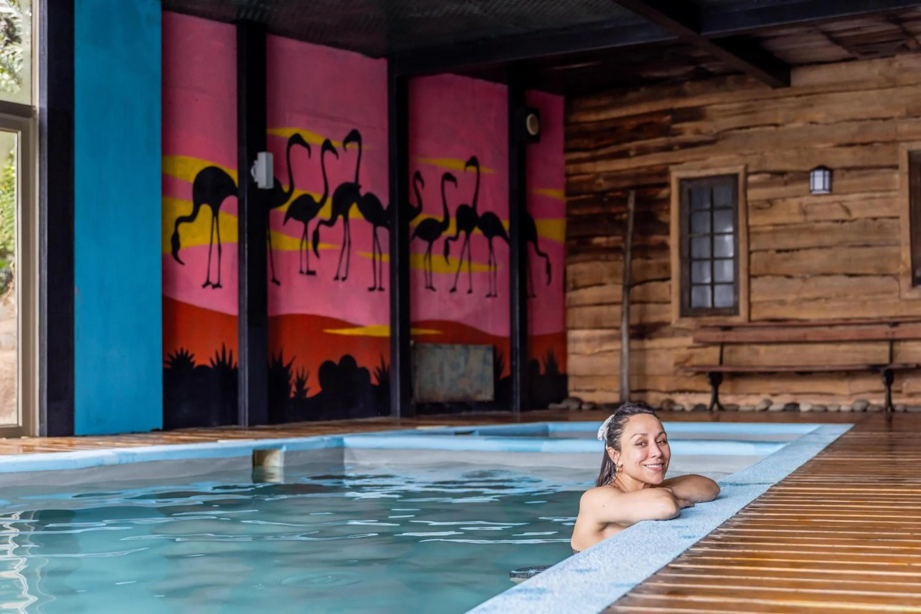 Pool view in Hotel Parque Quilquico