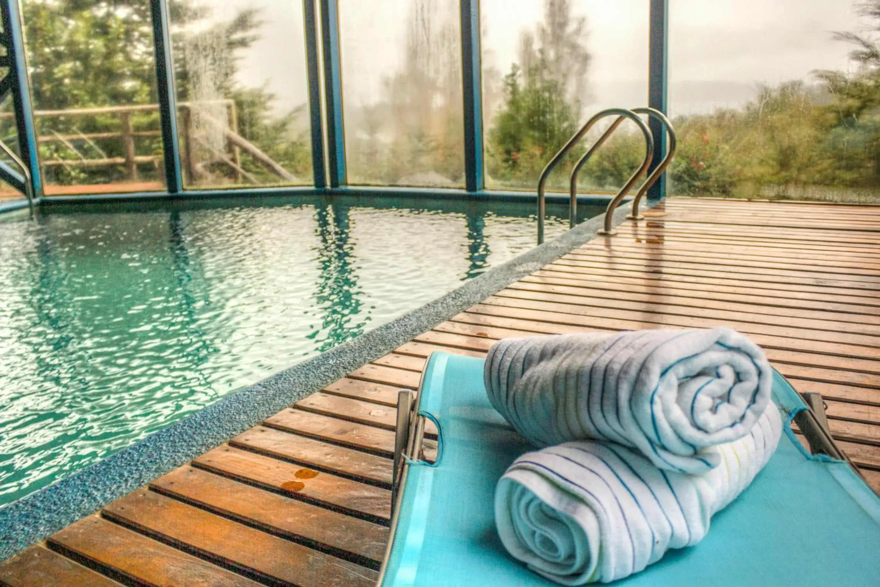 Swimming pool in Hotel Parque Quilquico Swimming pool in Hotel Parque Quilquico