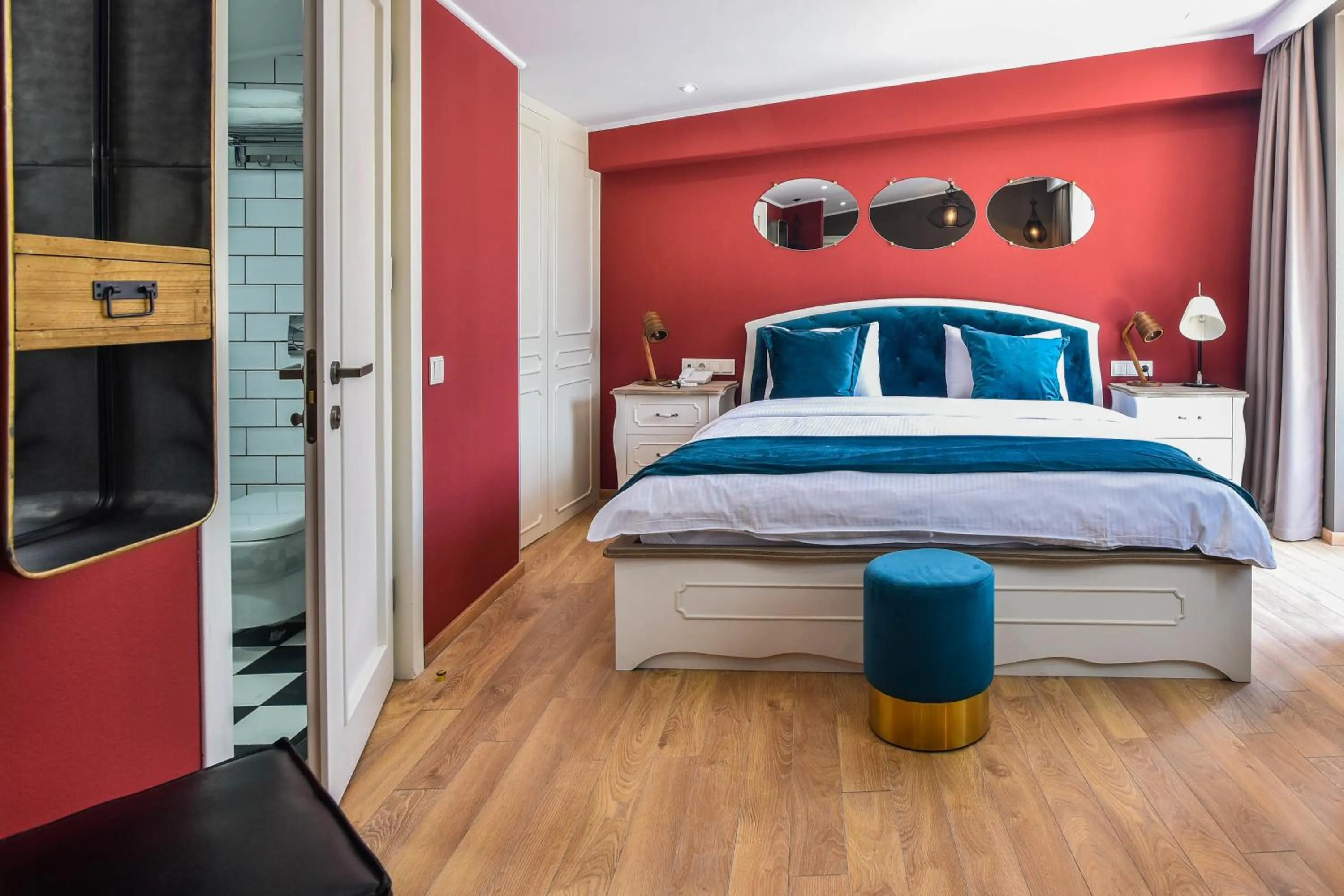 Bed in Hotel Khokhobi Old Tbilisi