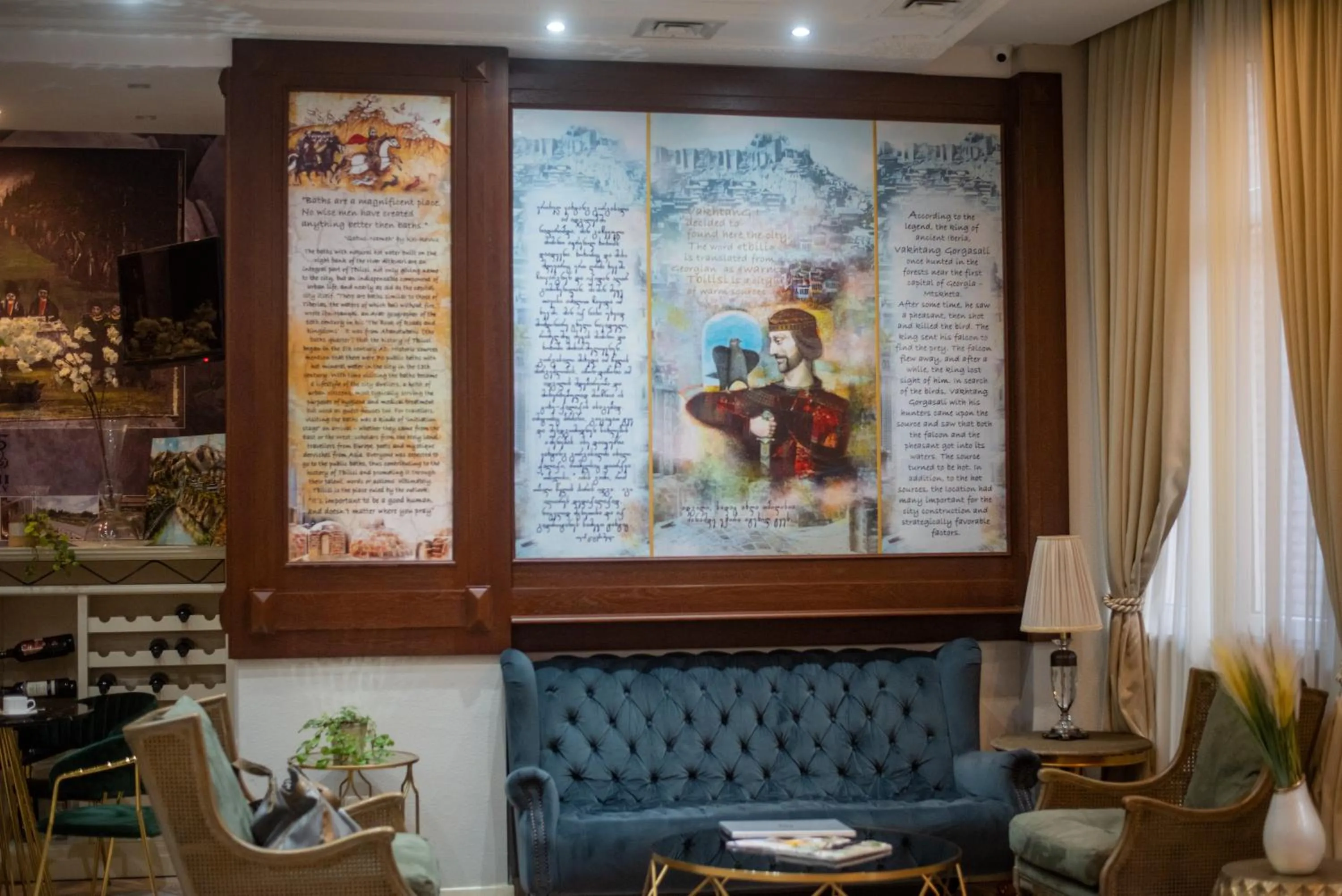 Lobby or reception in Hotel Khokhobi Old Tbilisi