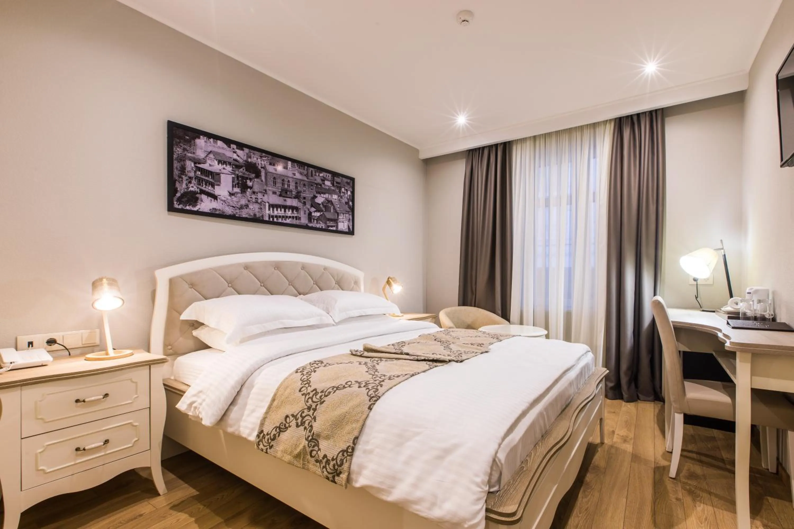 Bedroom, Bed in Hotel Khokhobi Old Tbilisi